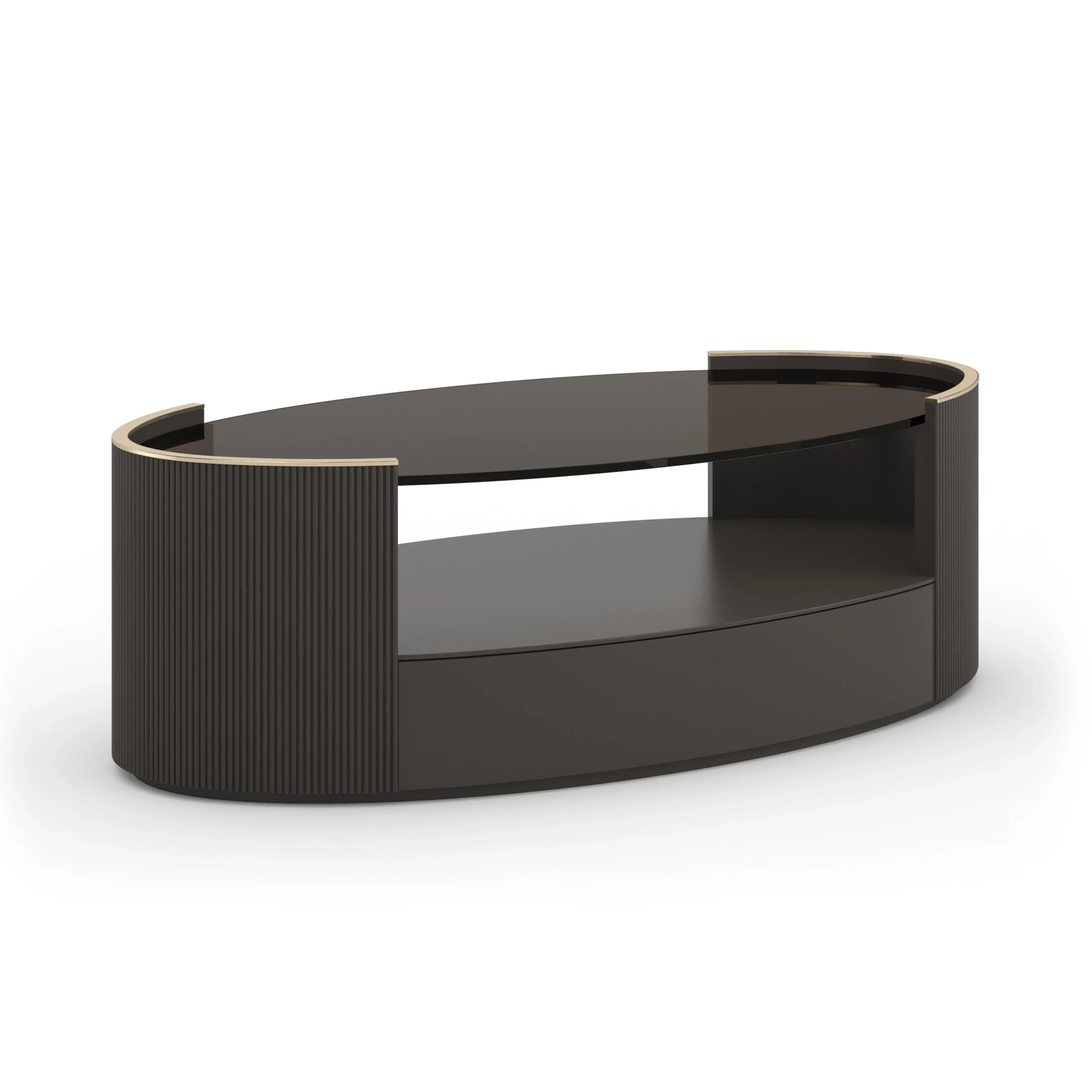 Love Oval Cocktail Table -Dark Chocolate - Image 2