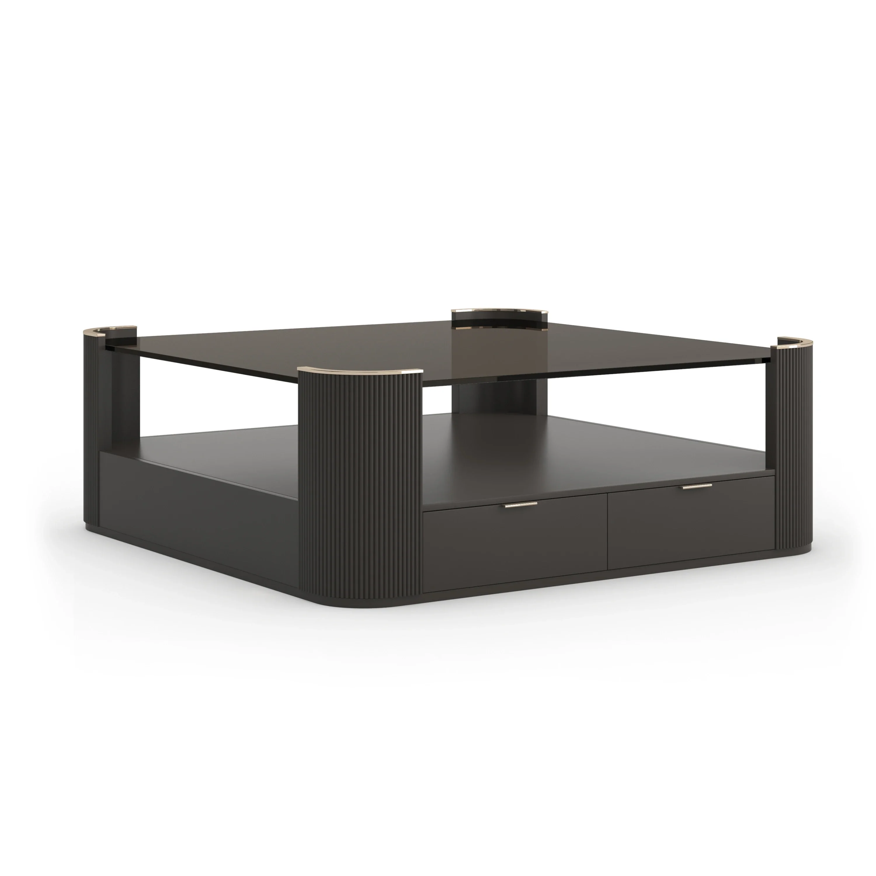 Love Square Cocktail Table-Dark Chocolat - Image 2