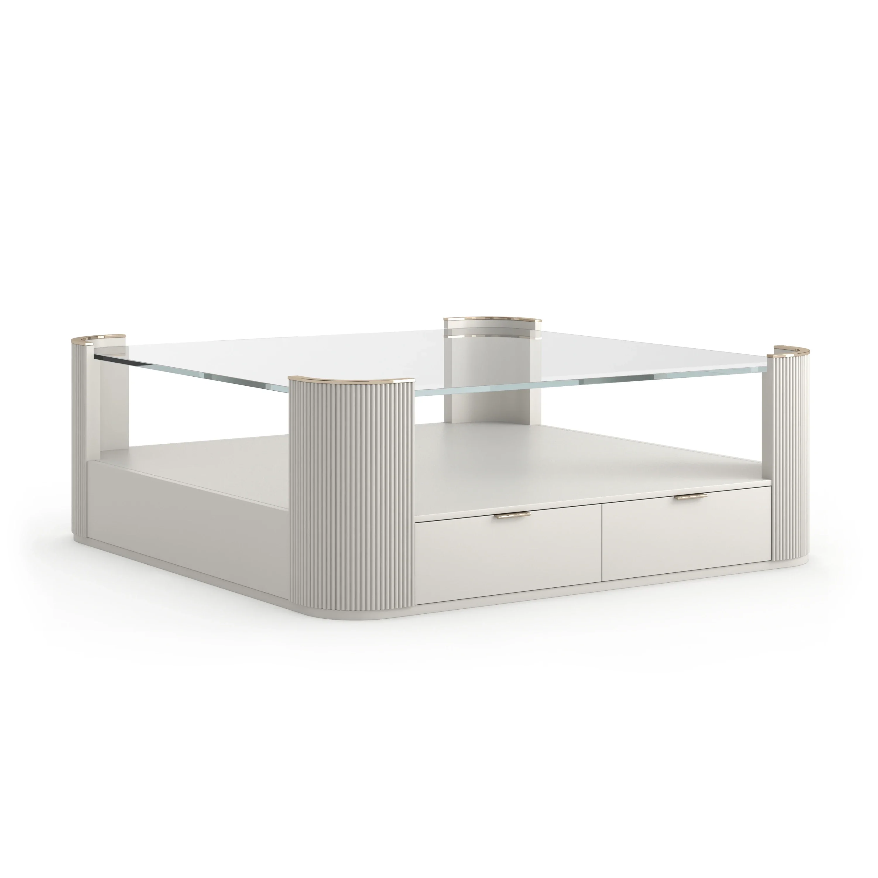 Love Square Cocktail Table - Matte Pearl - Image 2