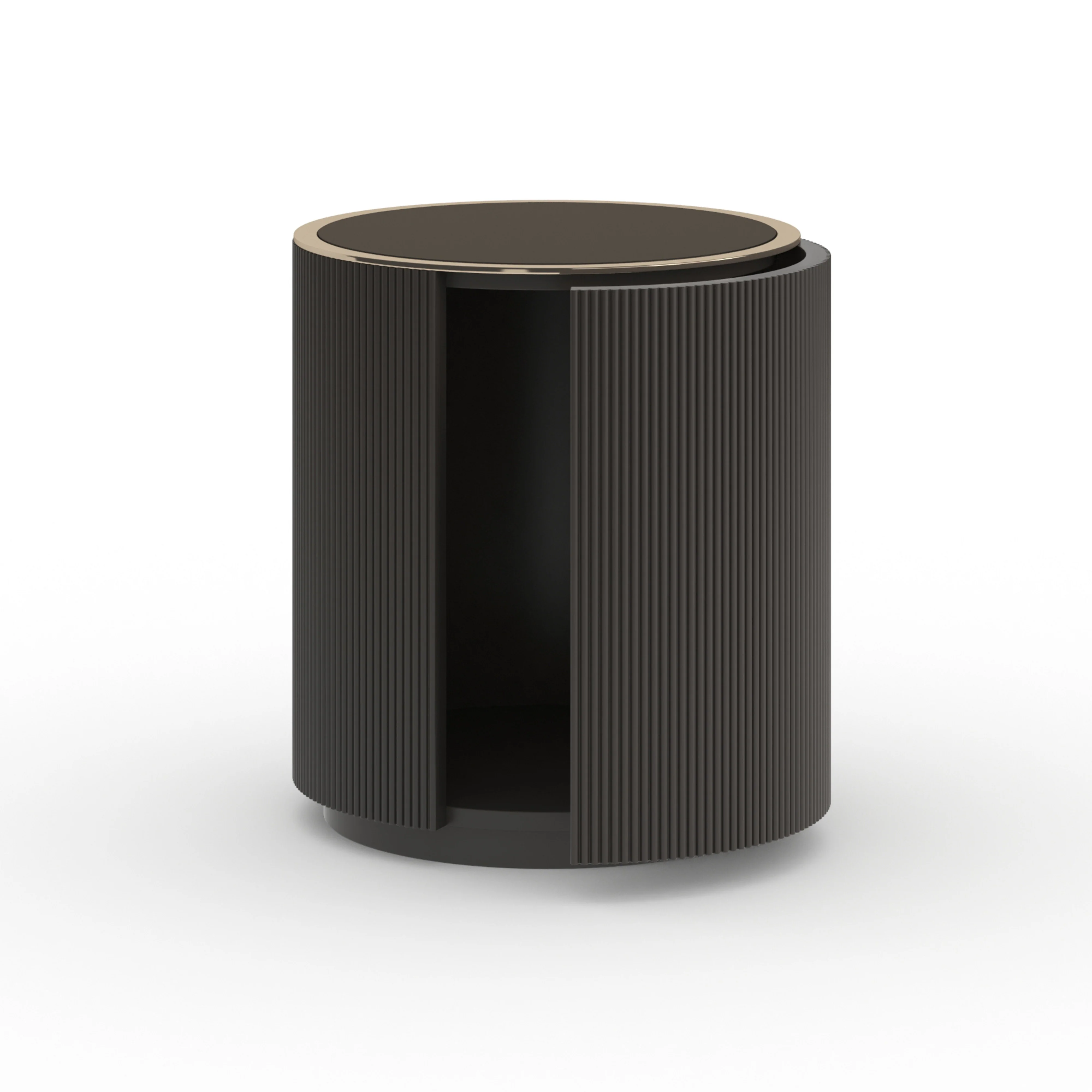 Love Round End Table - Dark Chocolate - Image 4