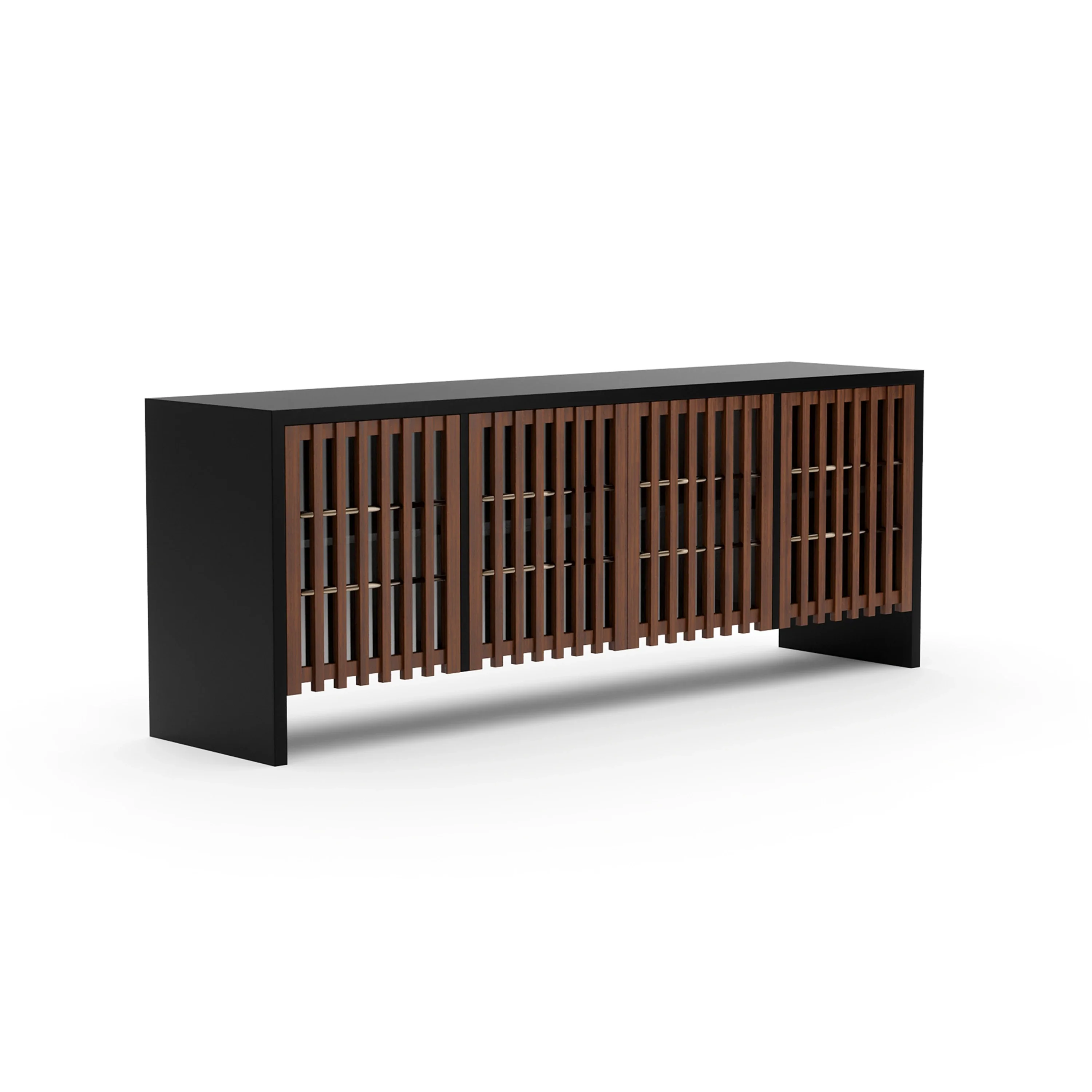 Pinstripe Dark Sideboard - Image 2