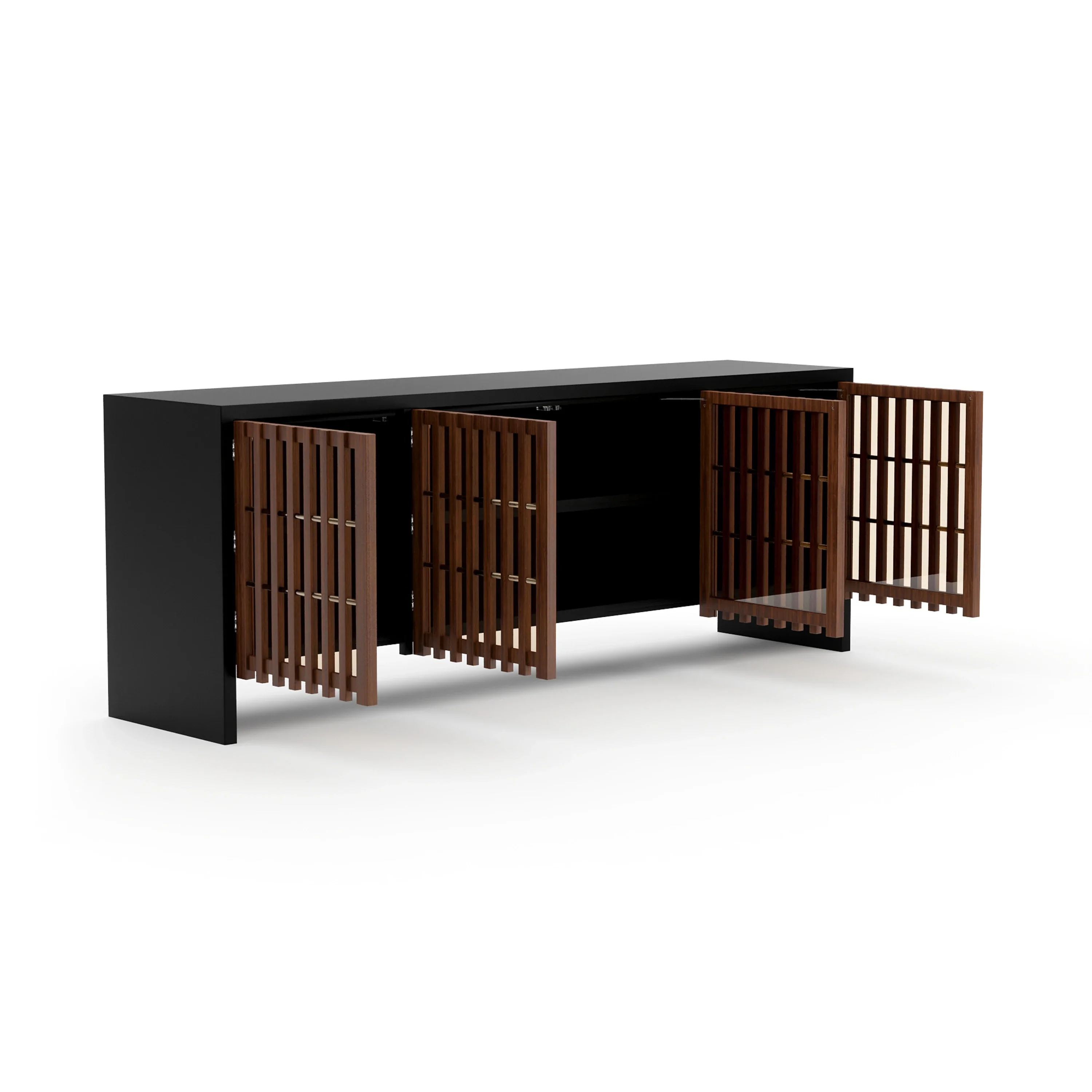Pinstripe Dark Sideboard - Image 5