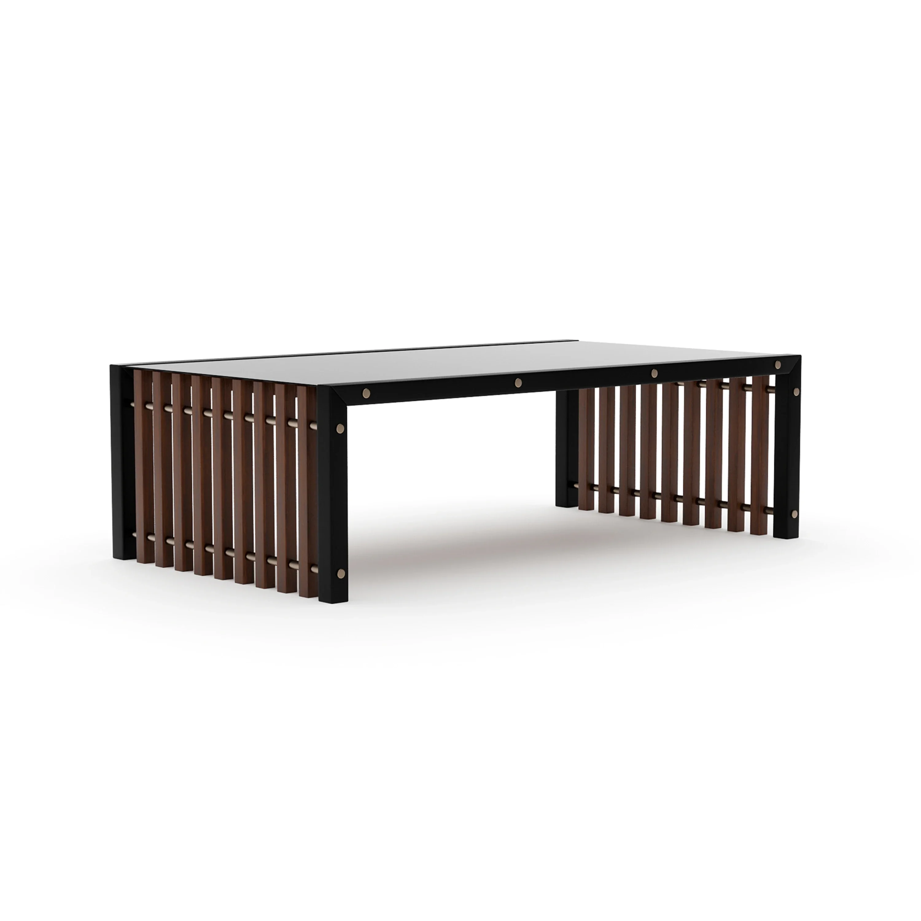 Pinstripe Dark Cocktail Table - Image 2