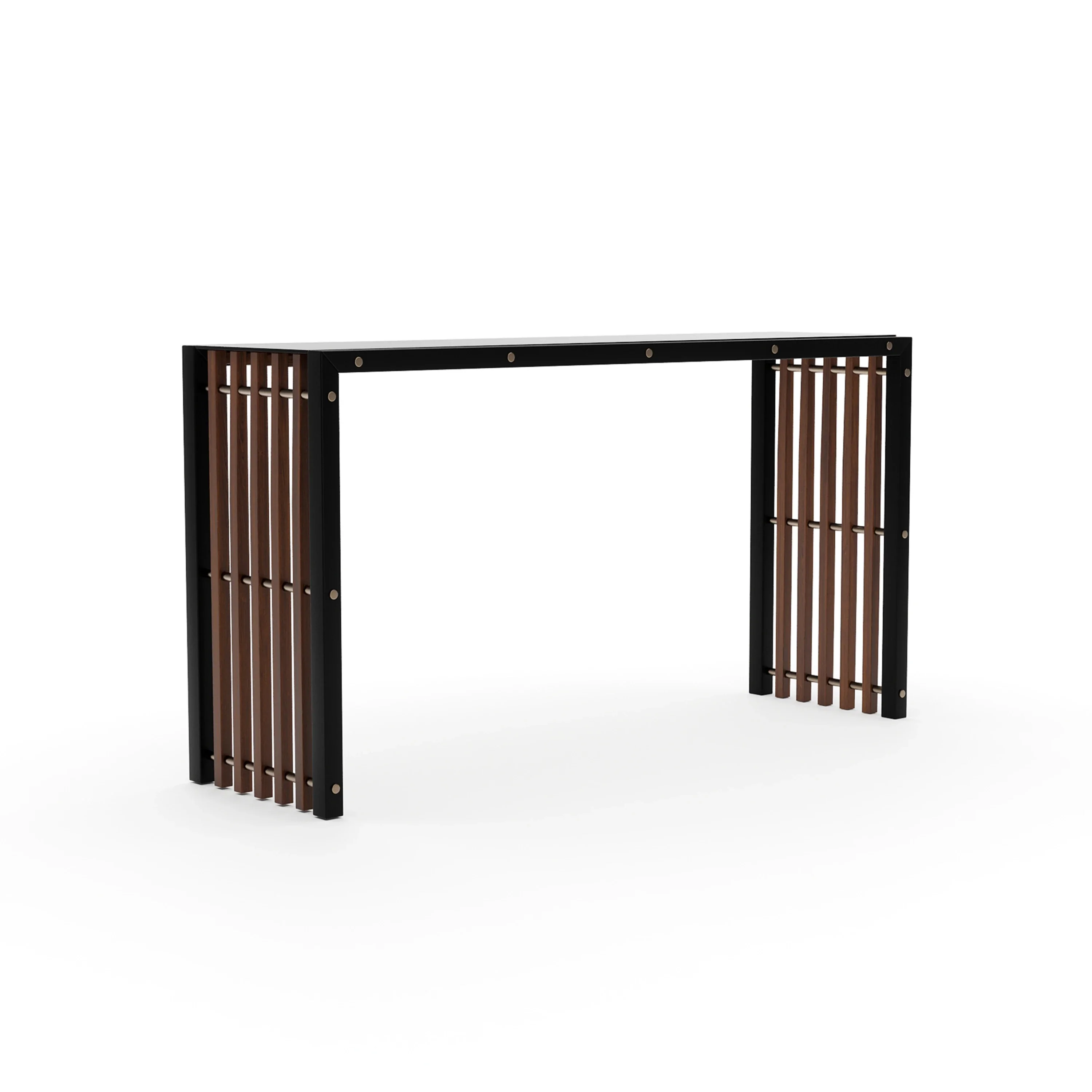 Pinstripe Dark Console Table - Image 2