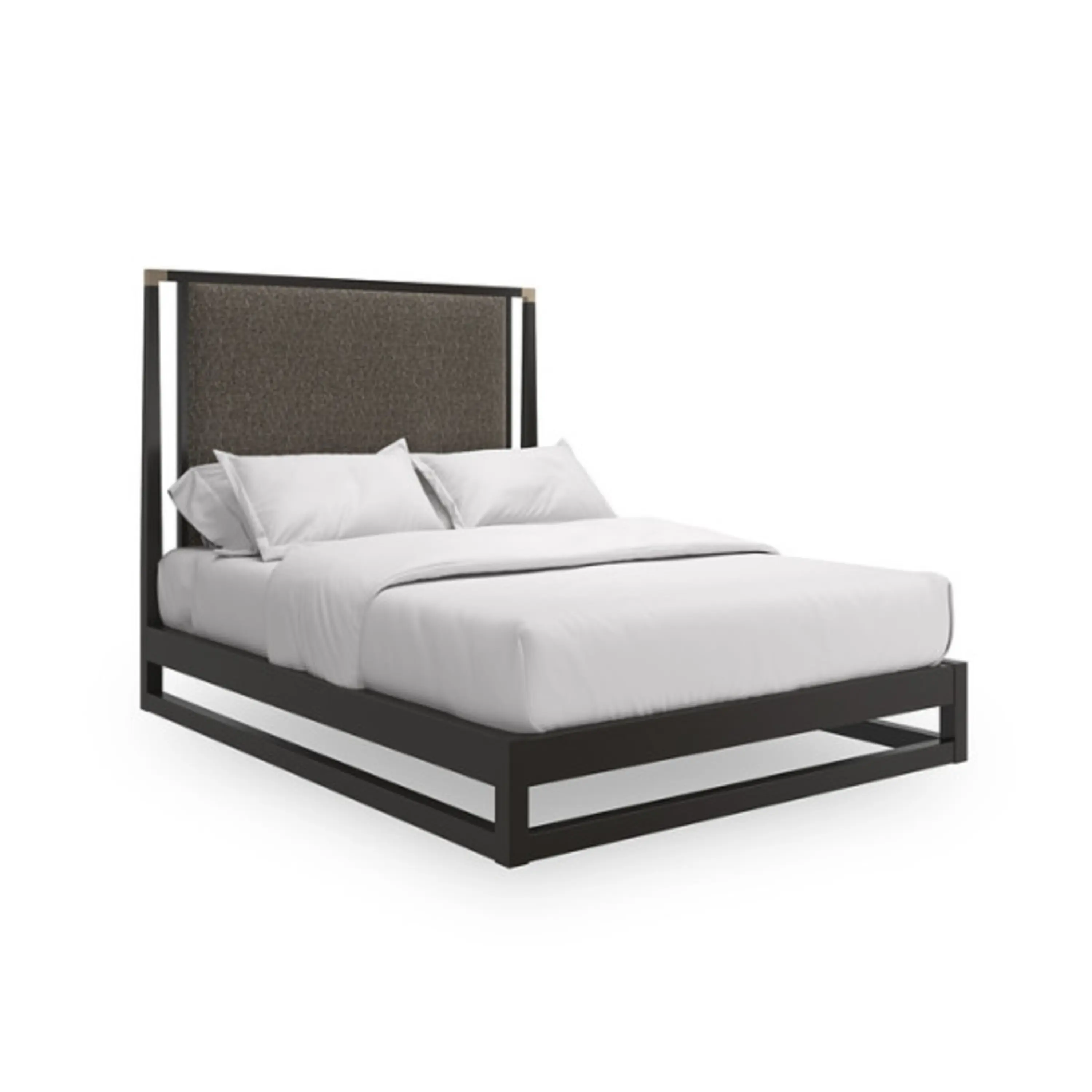 Pinstripe Kg Bed Dark Fb - Image 4