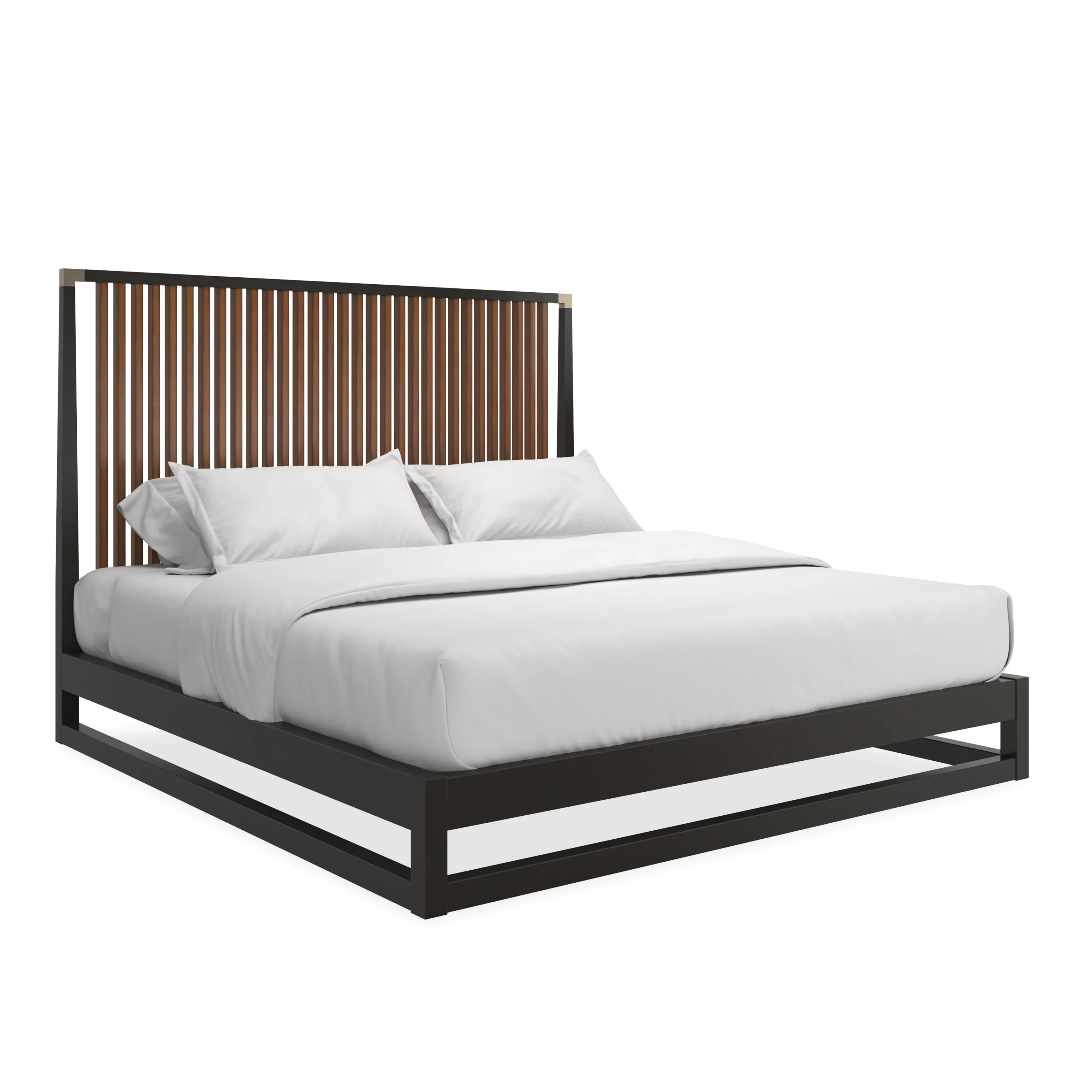 Pinstripe Slatted Bed Dark - Kg - Image 4