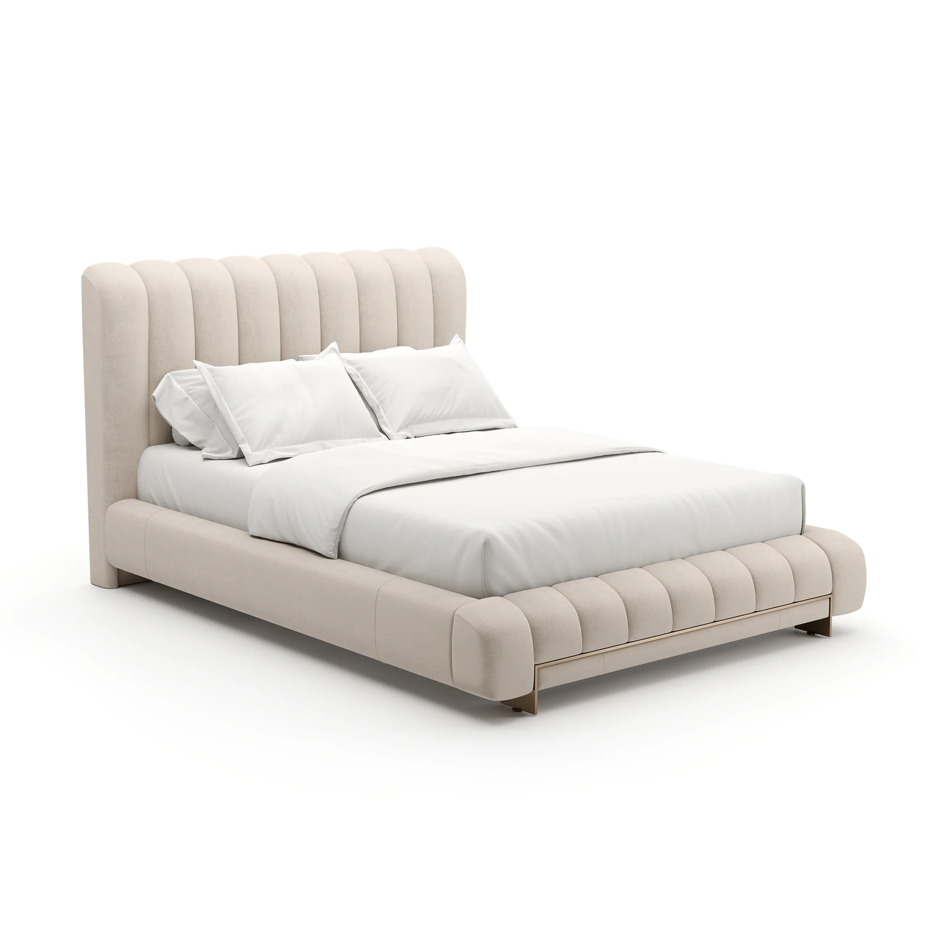 Well Balanced Qn Bed Hb Ecru - Image 4
