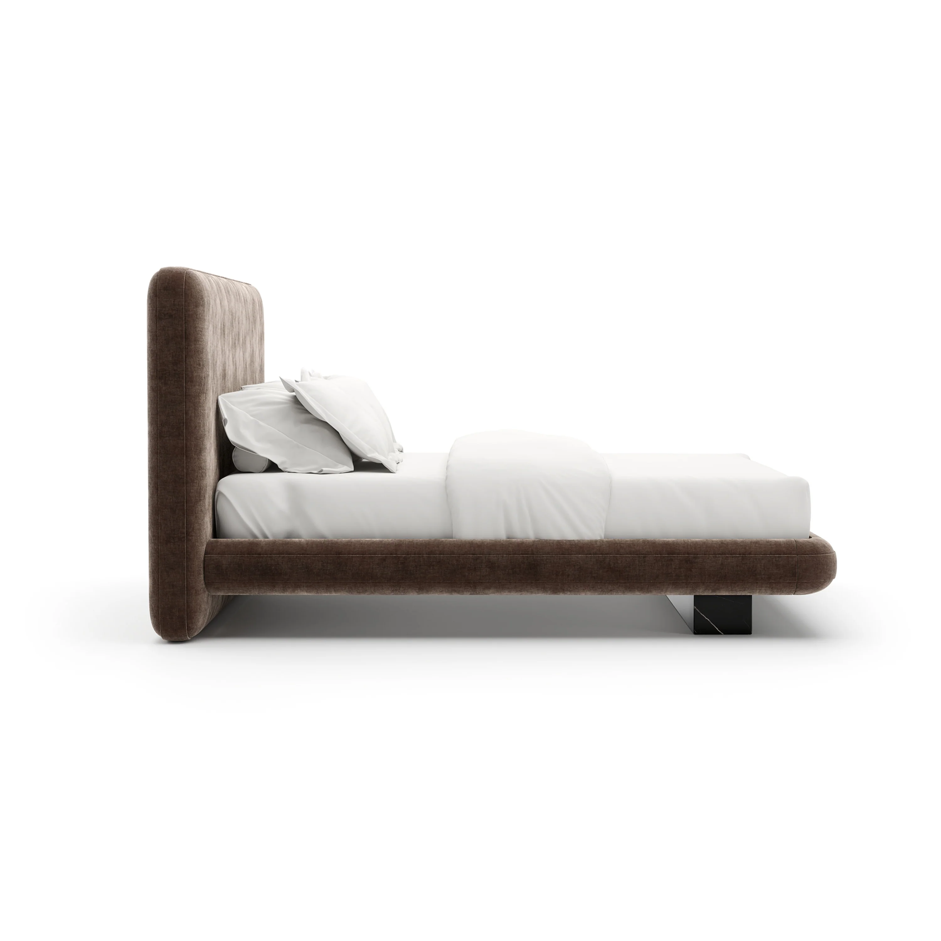 Overlap Uph Qn Bed Fb Dark Taupe - Image 3