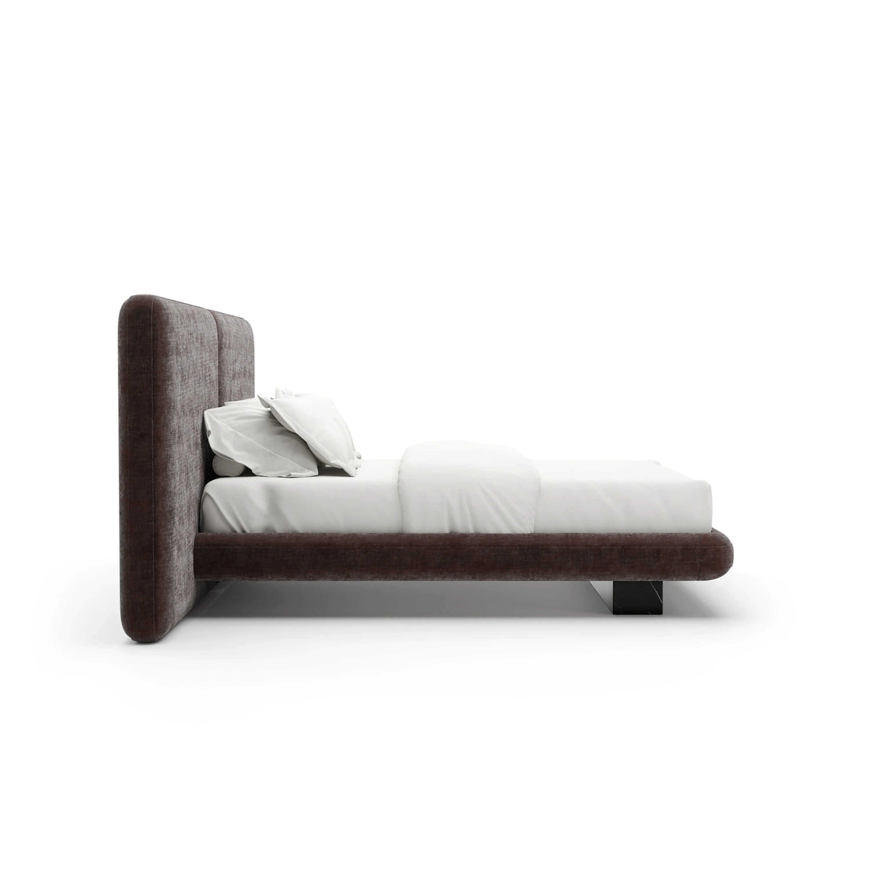Overlap Uph 2 Pnl Qn Bed Dk Taupe - Image 6