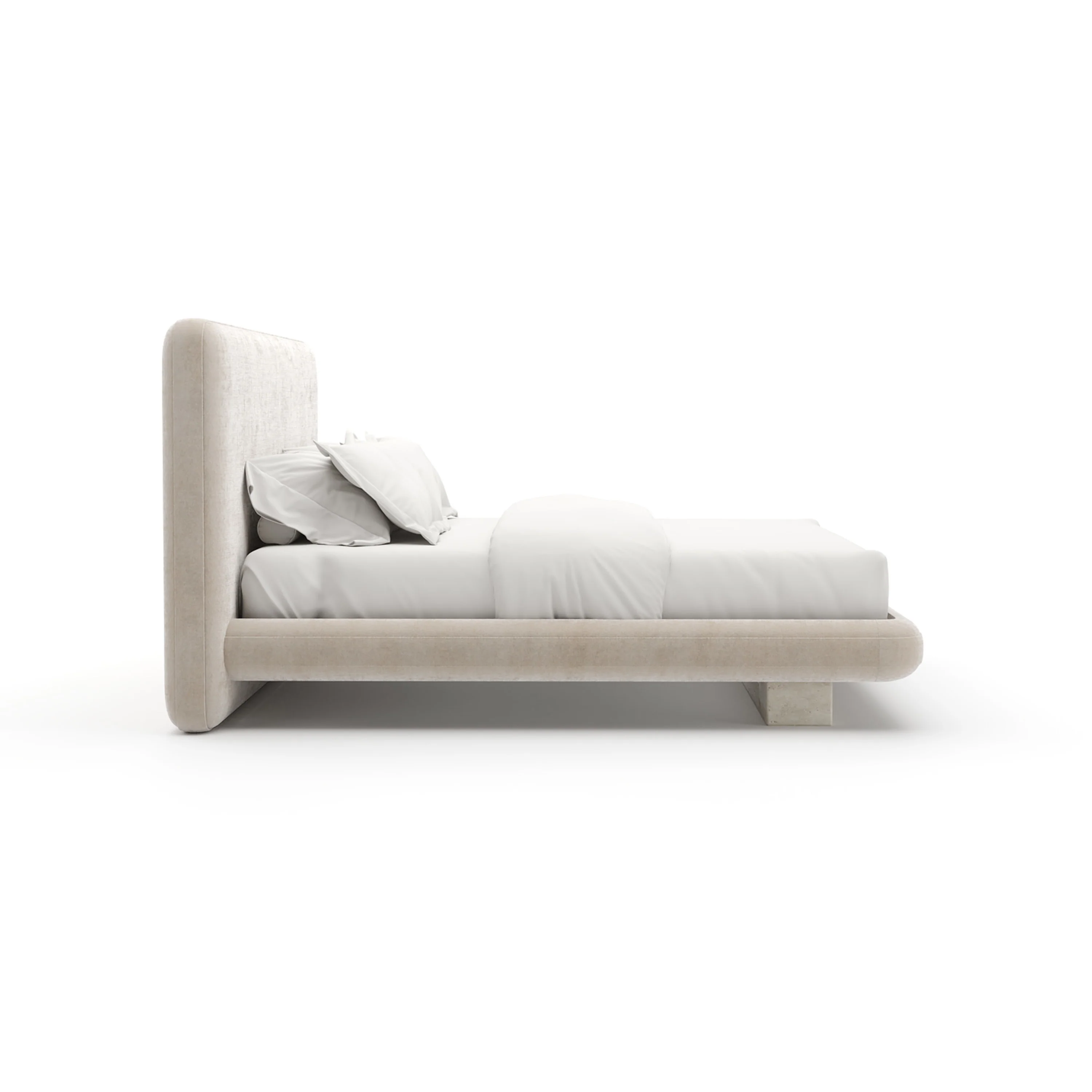Overlap Uph Kg Bed Ivory - Image 4