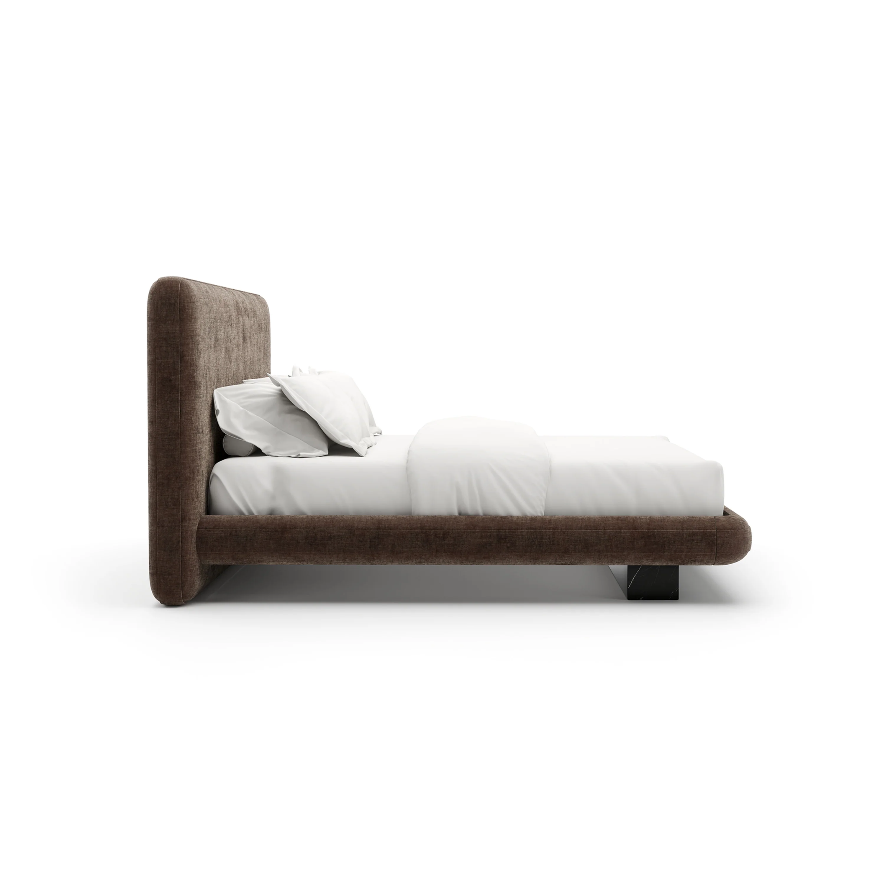 Ovelap Uph Kg Bed Fb Dark Taupe - Image 3