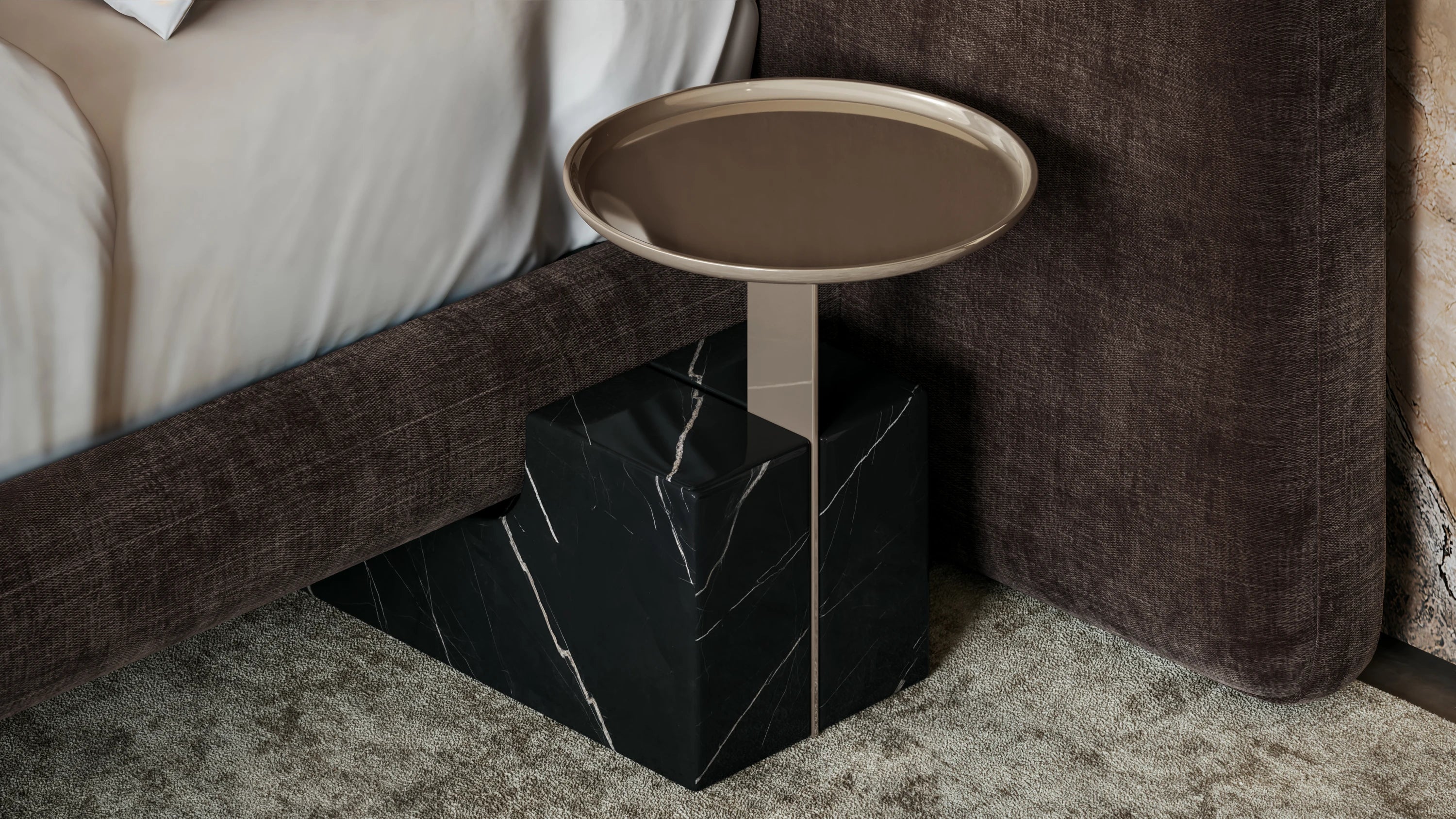 Overlap Uph 2 Pnl Kg Bed Hb Dk Taupe - Image 4