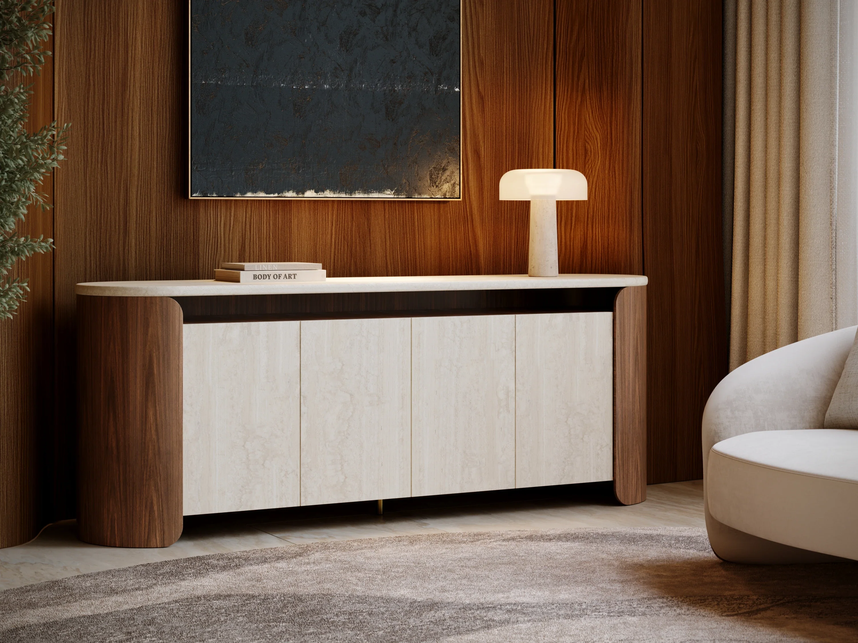 Fleur Open Sideboard - Image 3