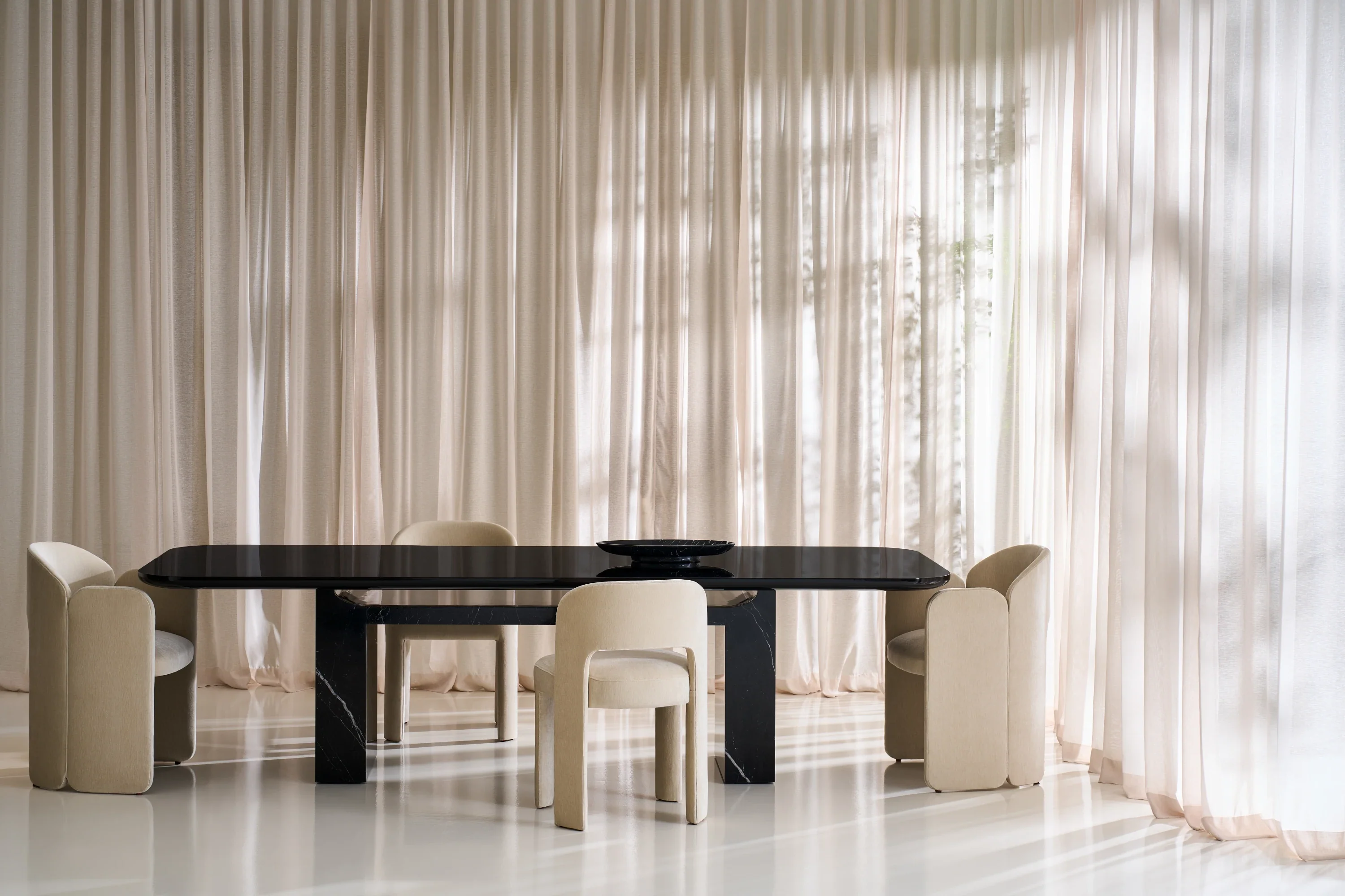 Overlap Arm Dining Chair - Image 3