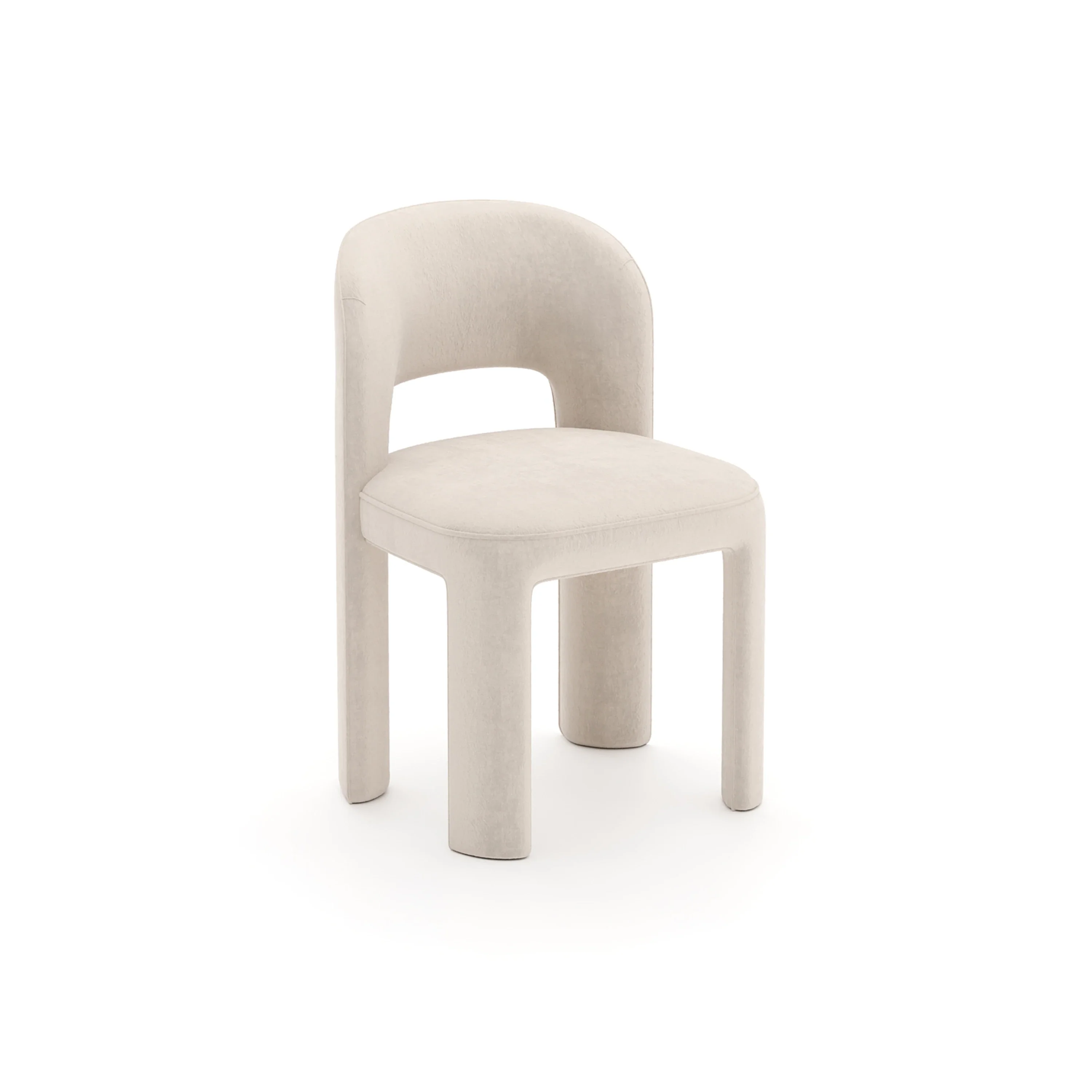 Overlap Side Chair Ivory - Image 4