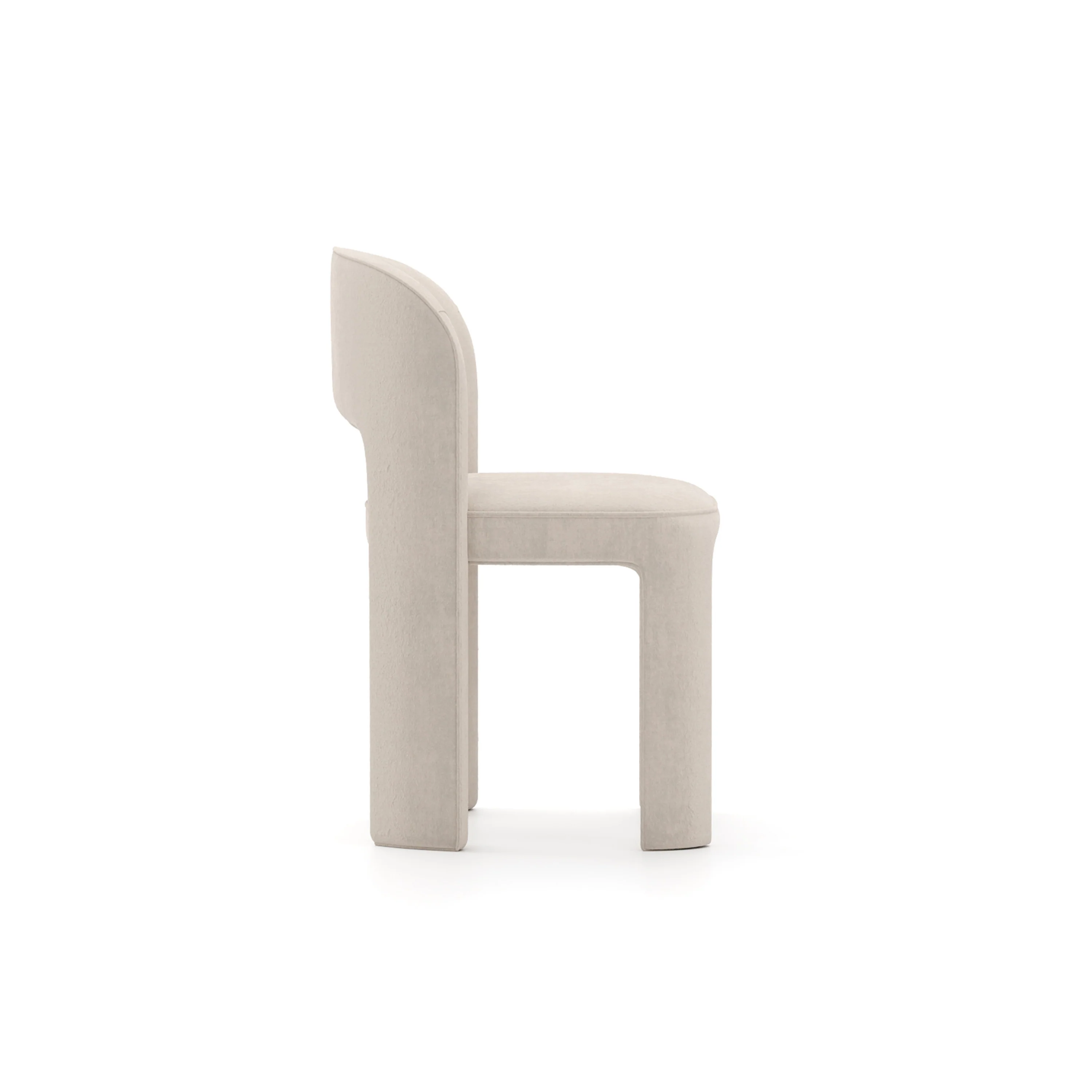 Overlap Side Chair Ivory - Image 5