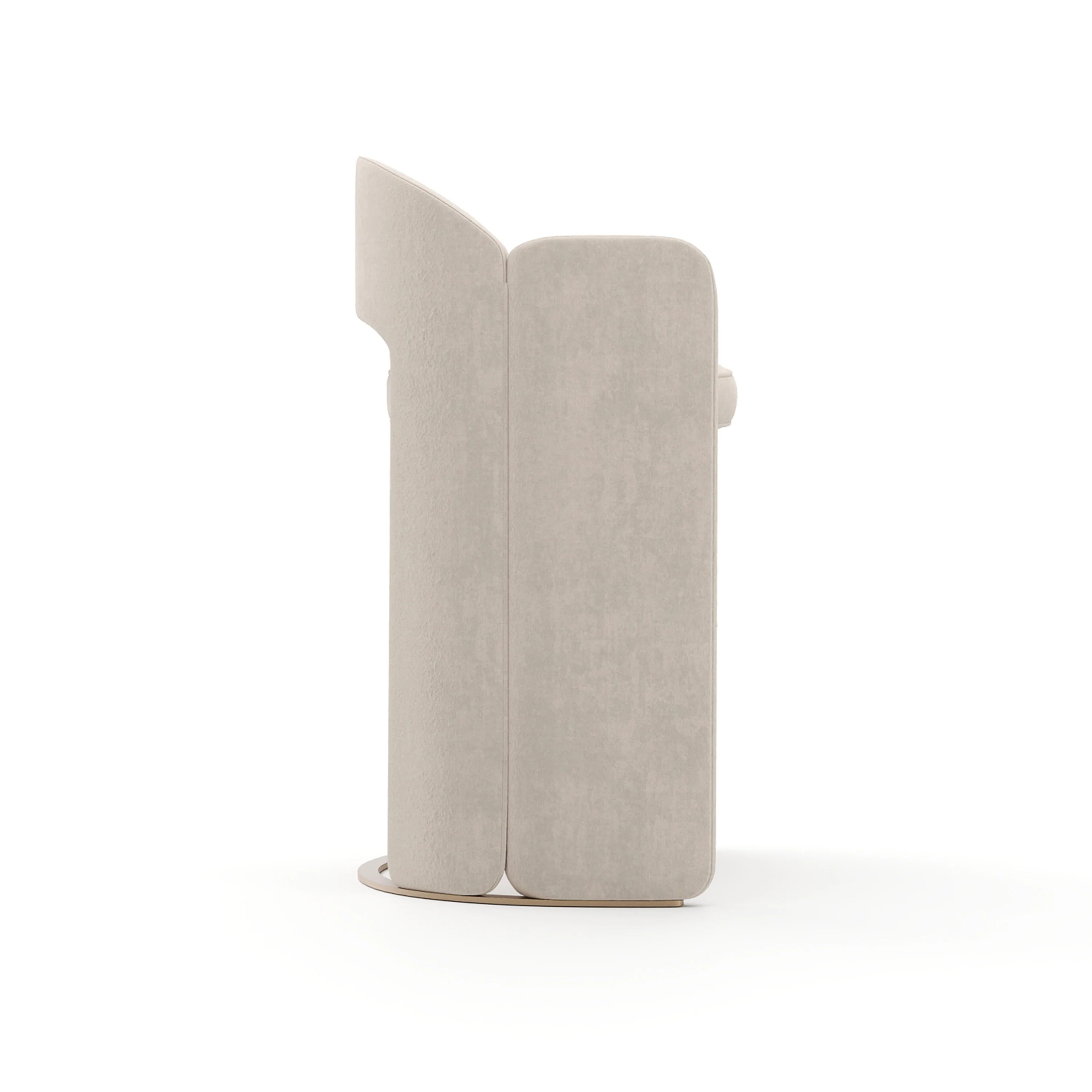 Overlap Bar Stool Ivory - Image 5