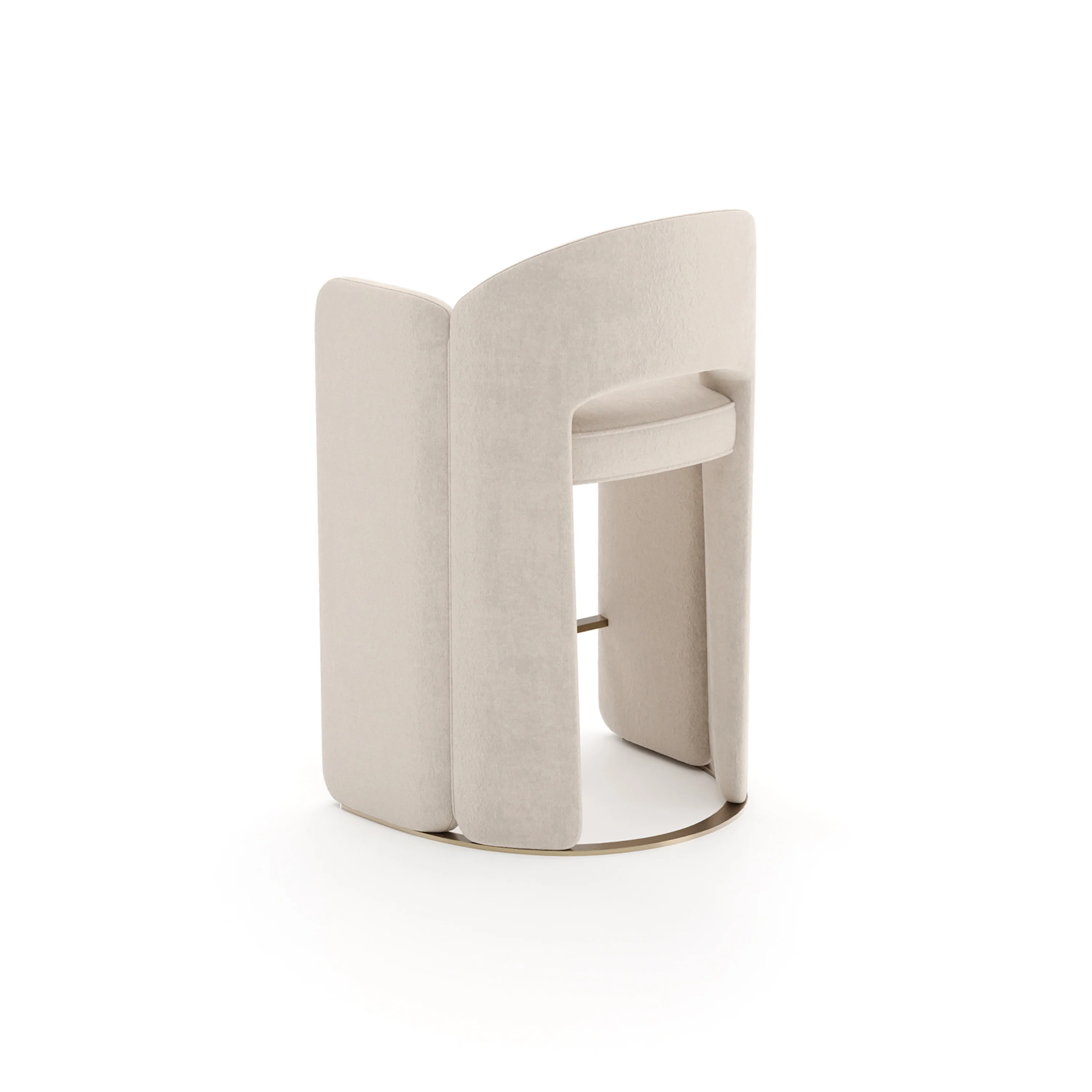Overlap Counter Stool Ivory - Image 5