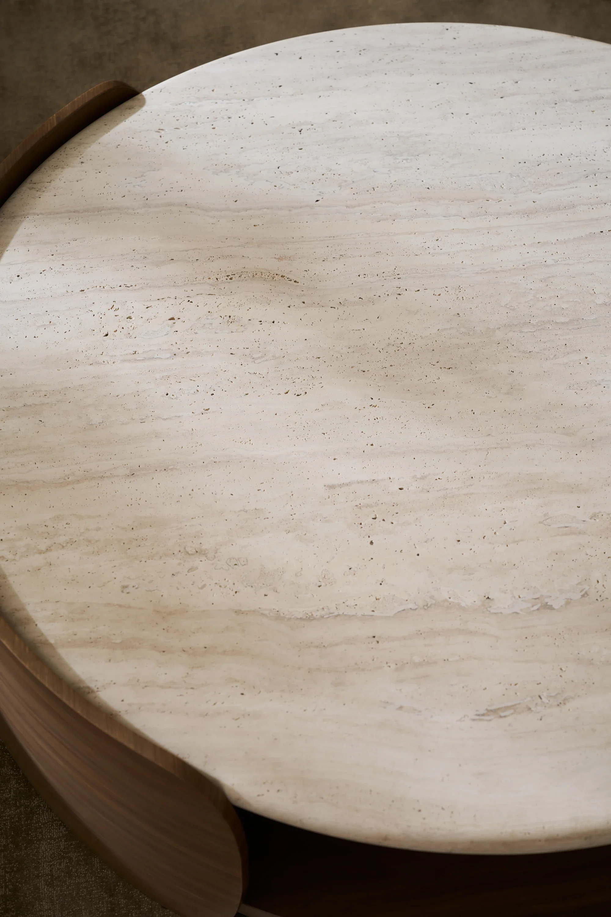 Fleur Open Cocktail Table W/Wood Shelf - Image 4