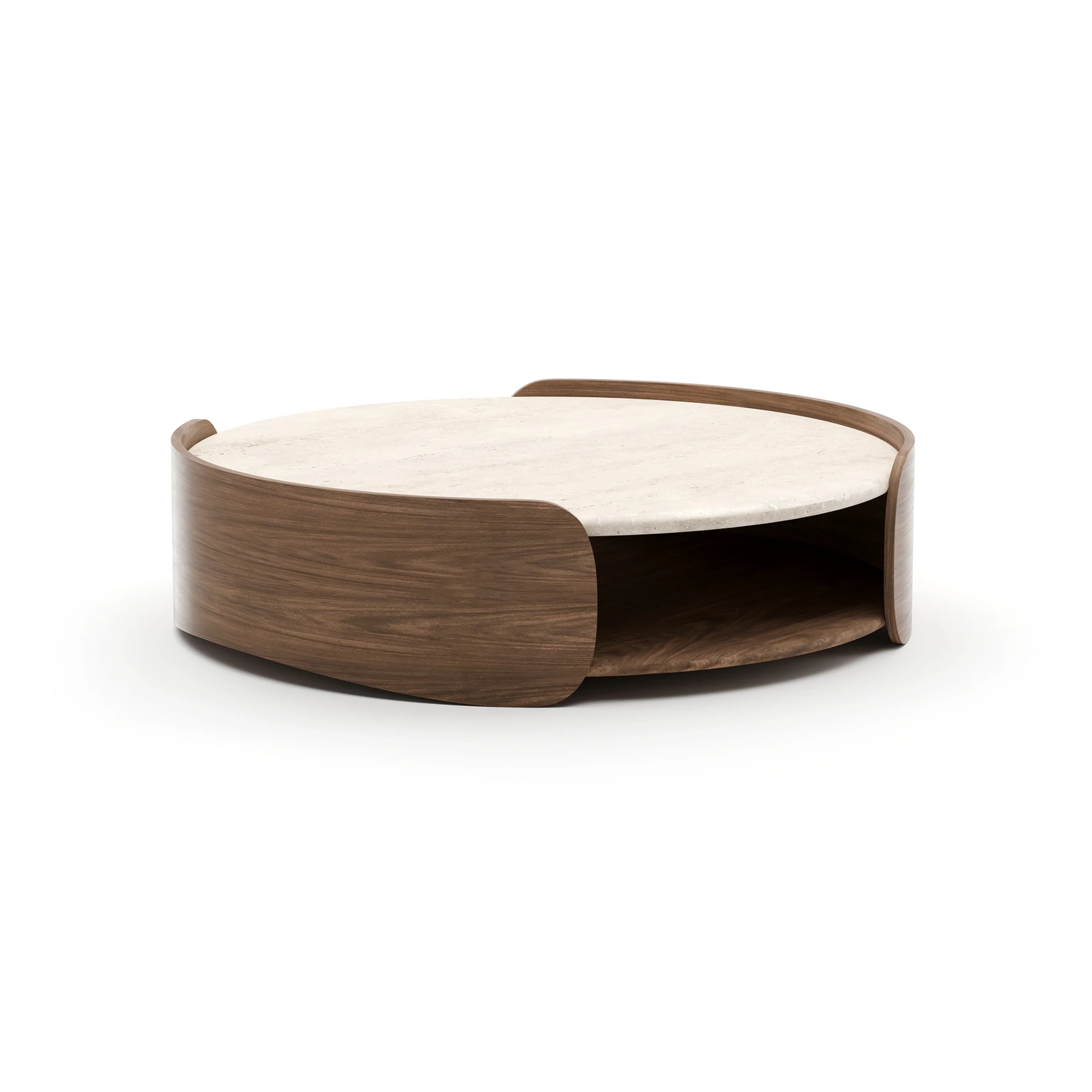 Fleur Open Cocktail Table W/Wood Shelf - Image 5