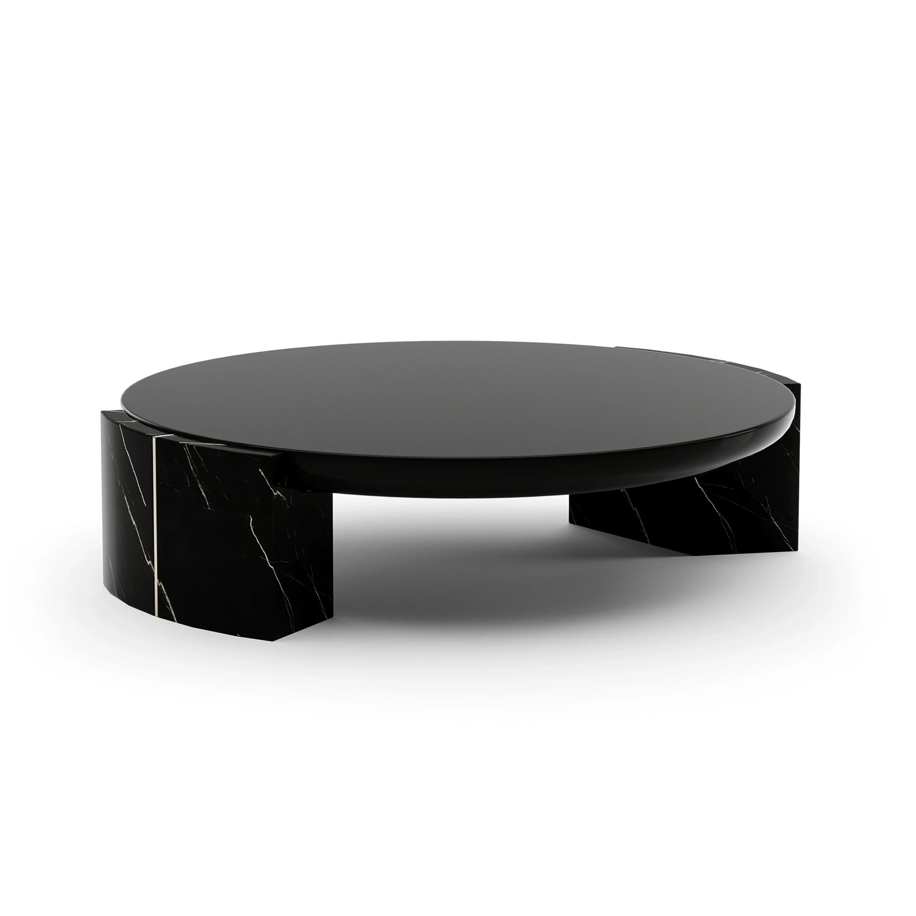 Overlap Round Cocktail Table Dark - Image 3