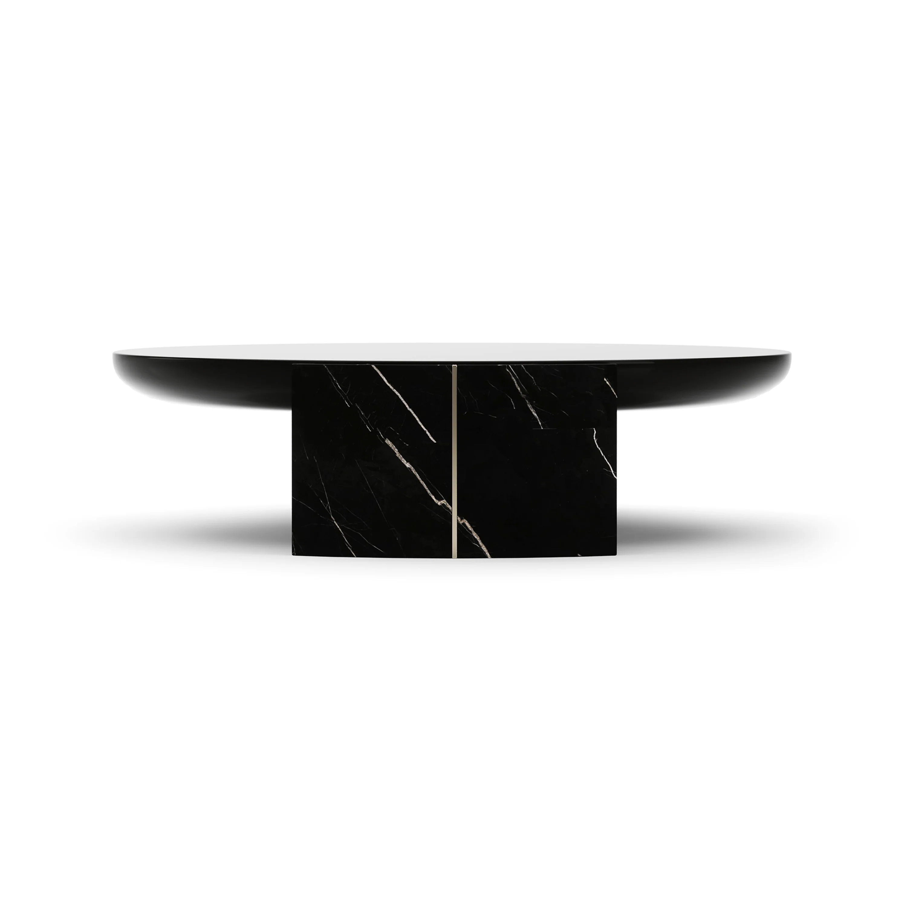 Overlap Round Cocktail Table Dark - Image 4