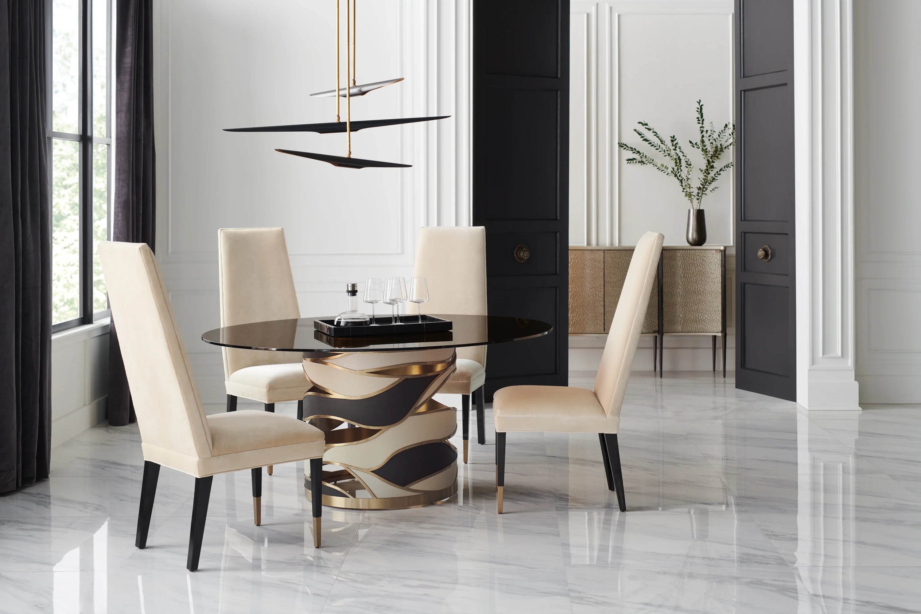 64" Round Smoked Bronze Glass Top - Image 2