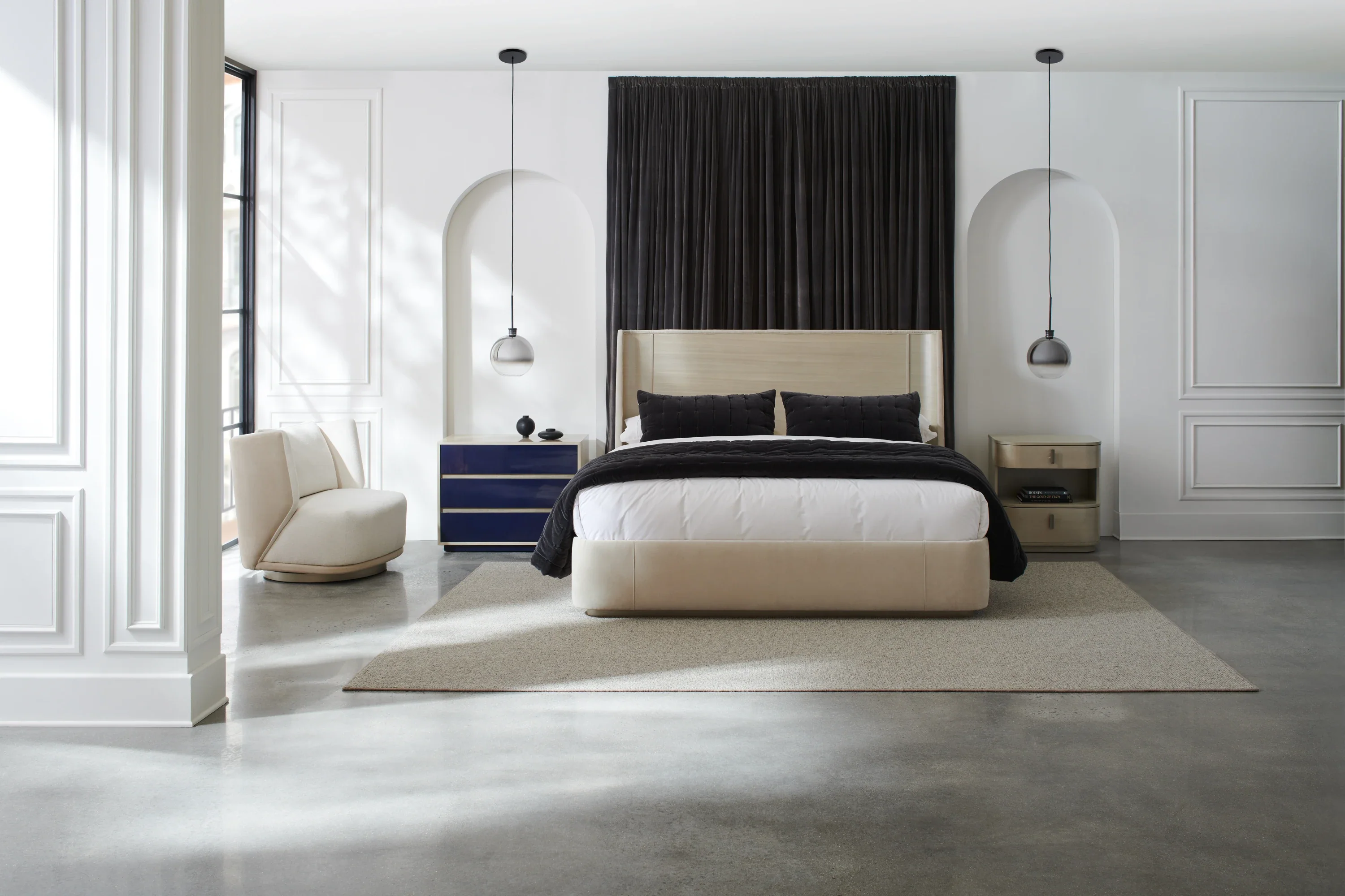 Da Vita Platform Bed Kg/Ck Fb - Image 2