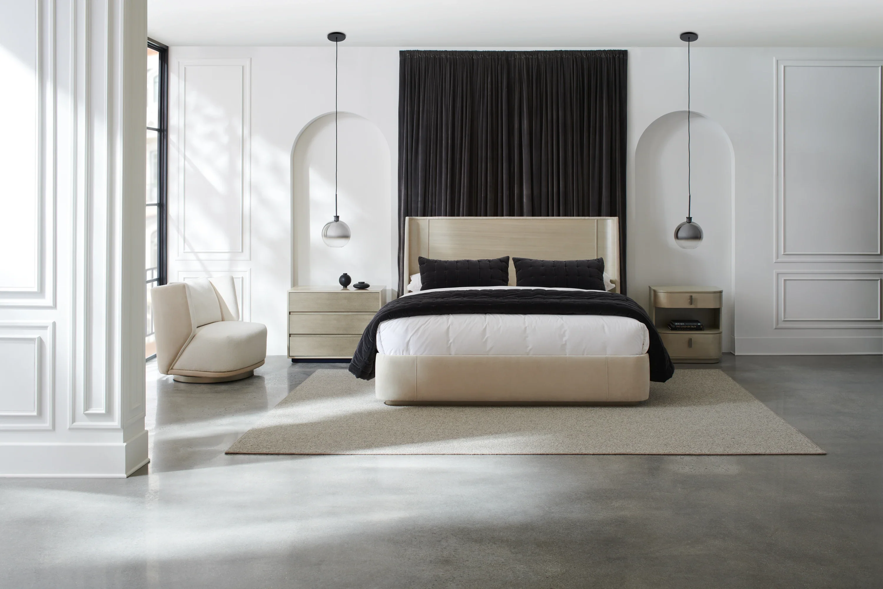 Da Vita Platform Bed Kg/Ck Fb - Image 3