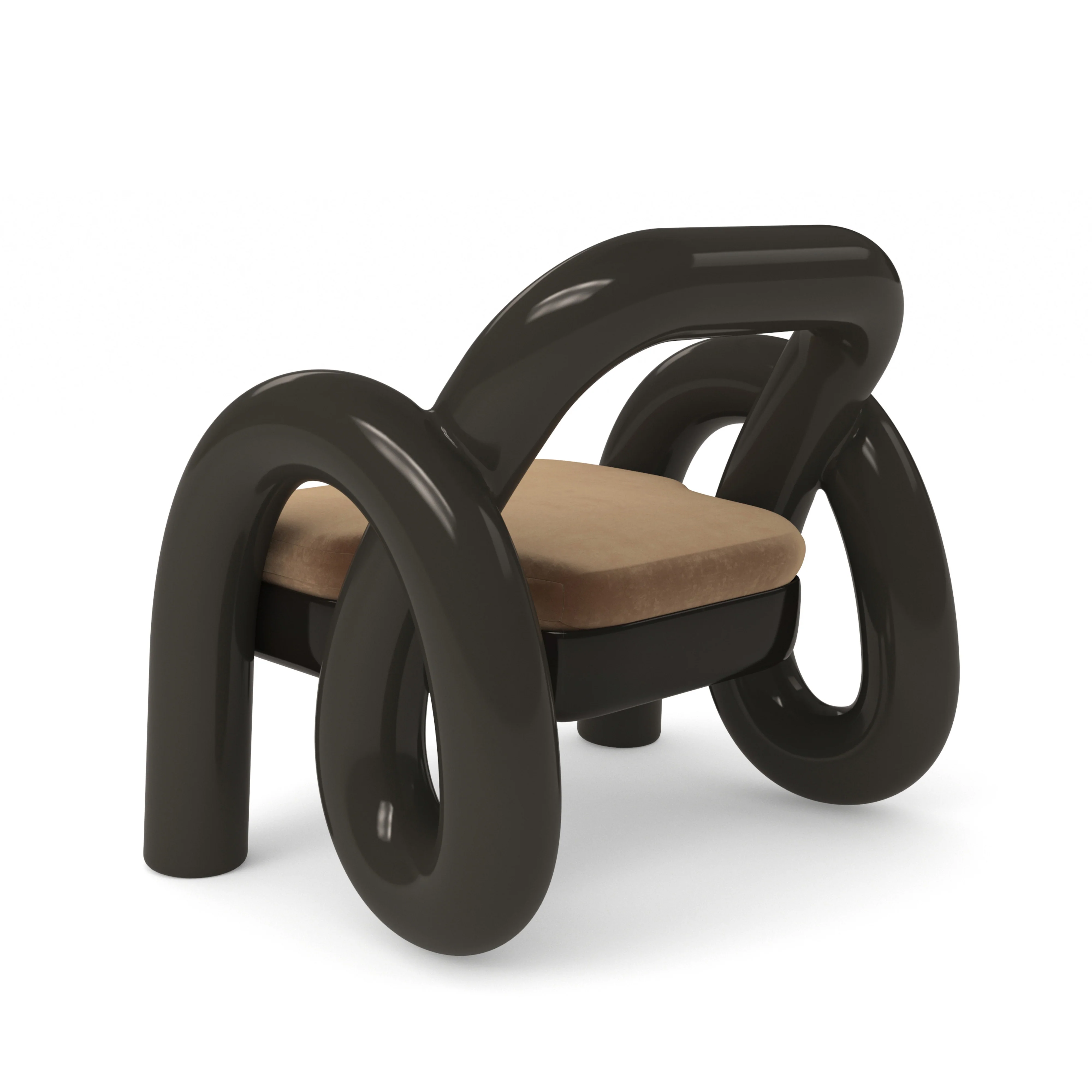 Gelee Accent Chair-Chocolate - Image 7