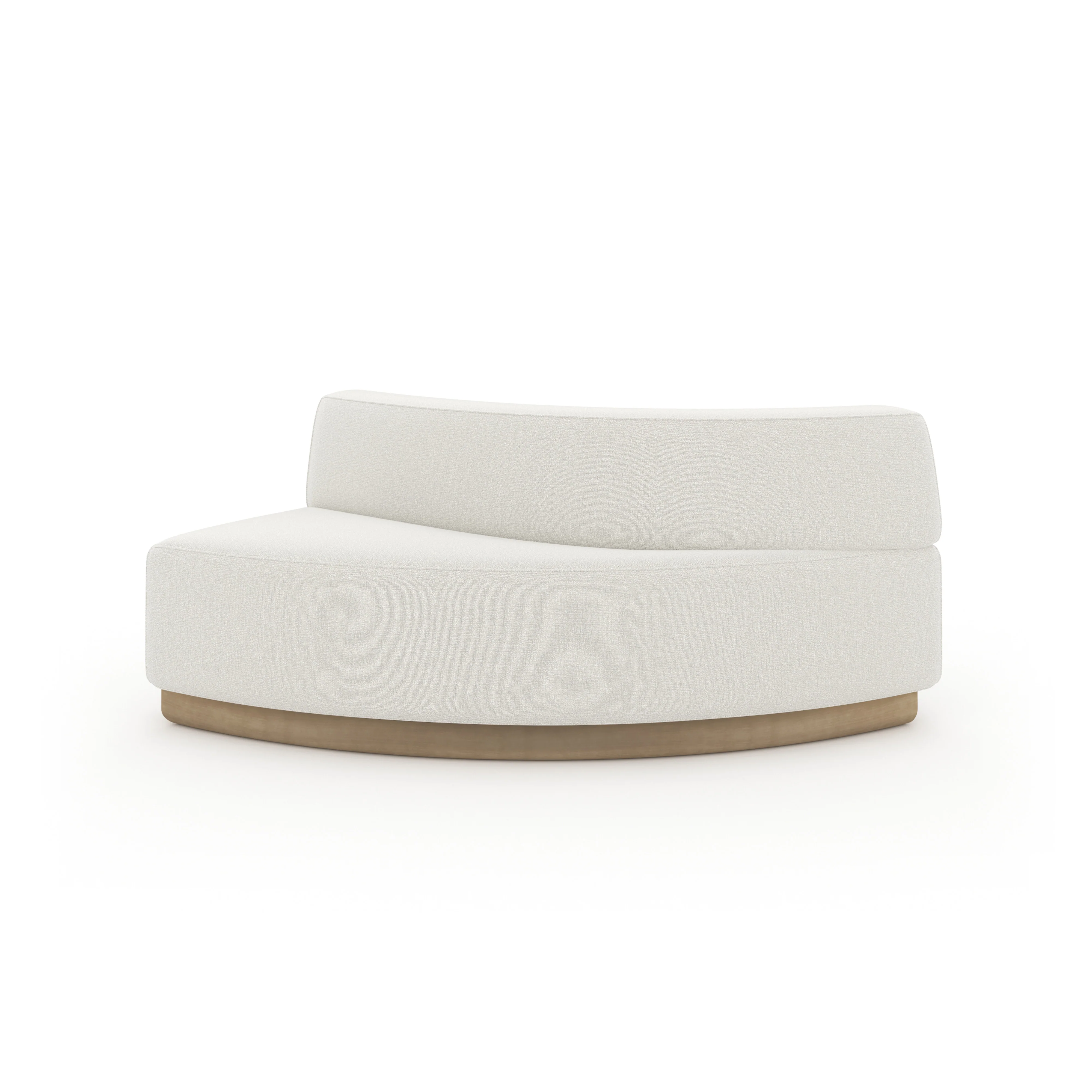 Crescent Armless Loveseat - Image 10