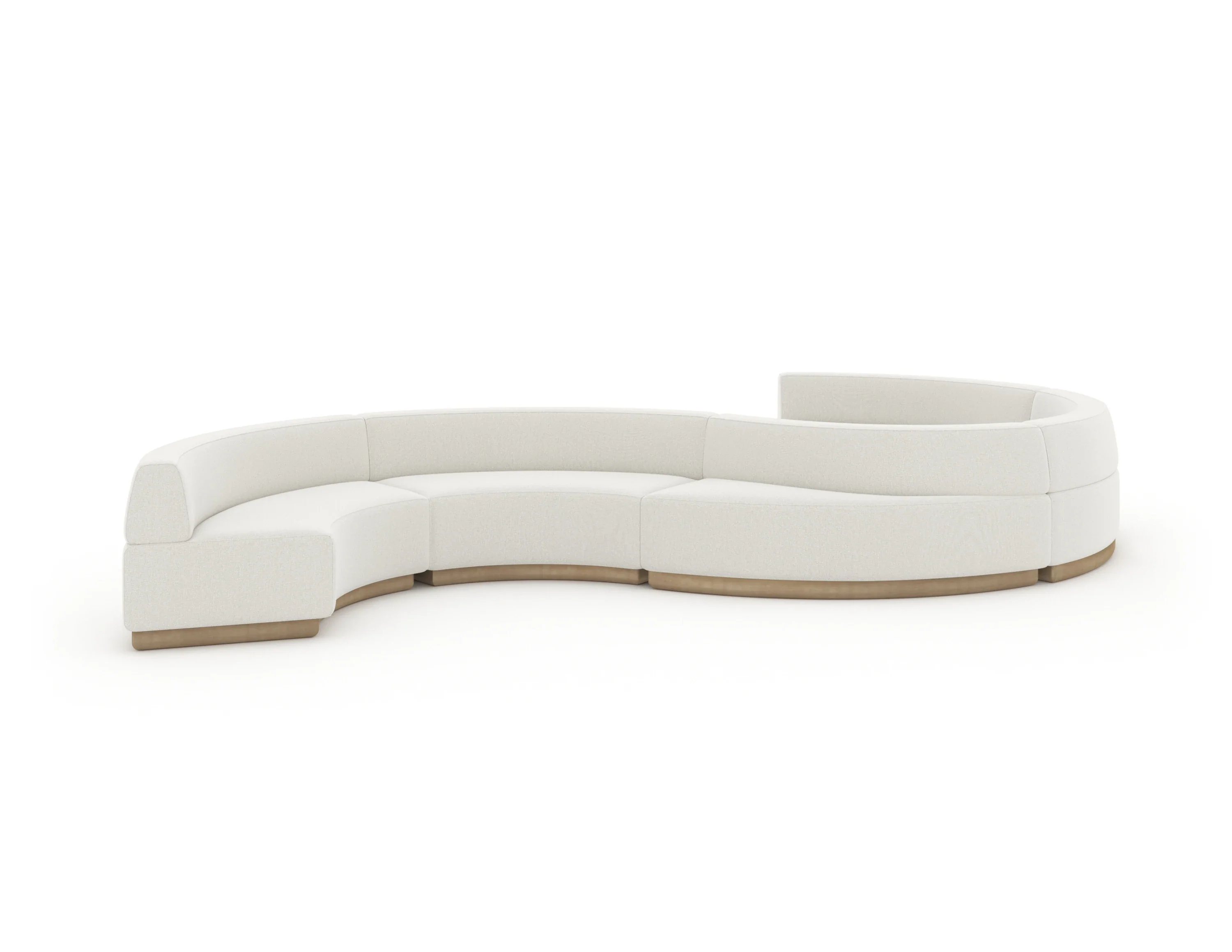 Crescent Armless Loveseat - Image 6