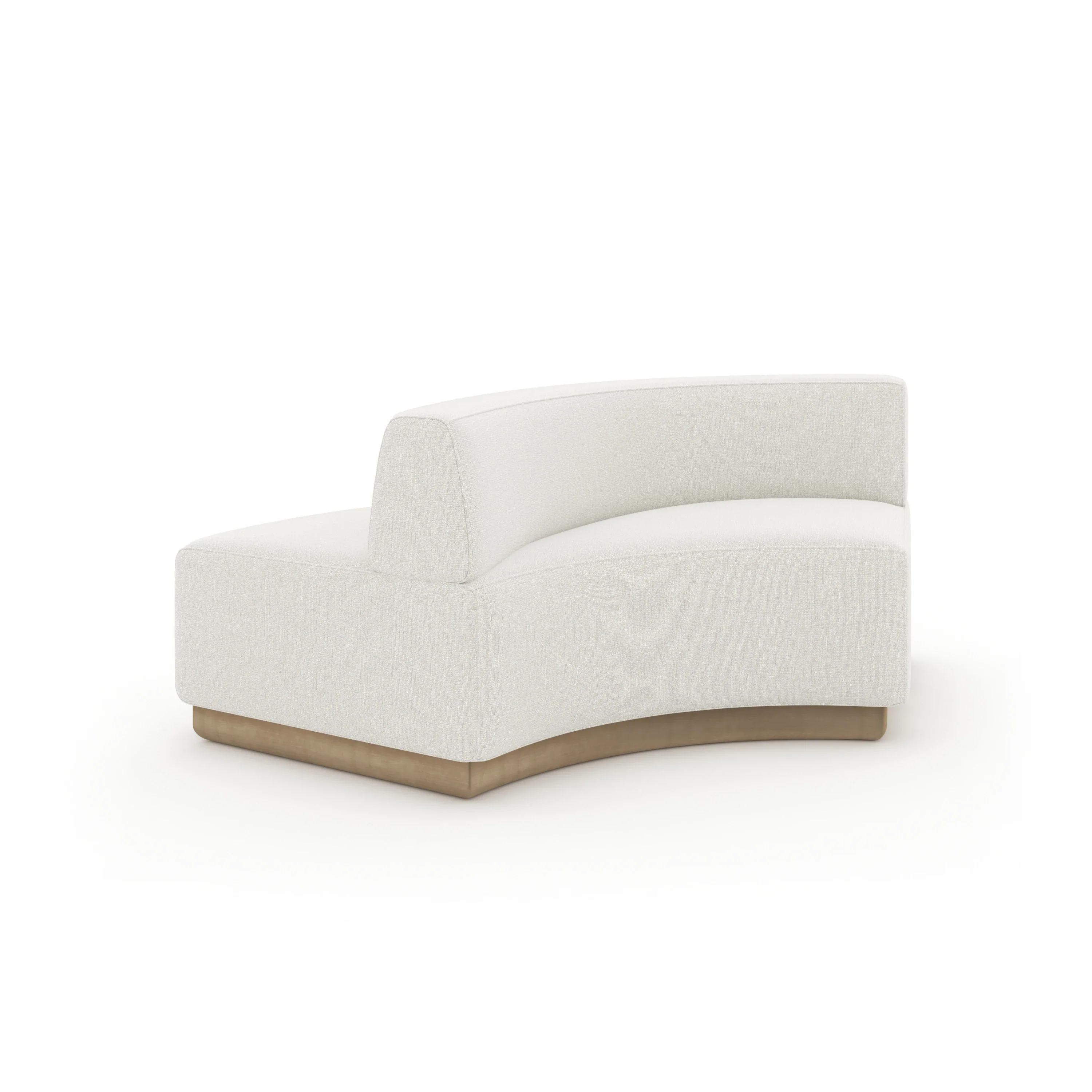 Crescent Armless Loveseat - Image 8