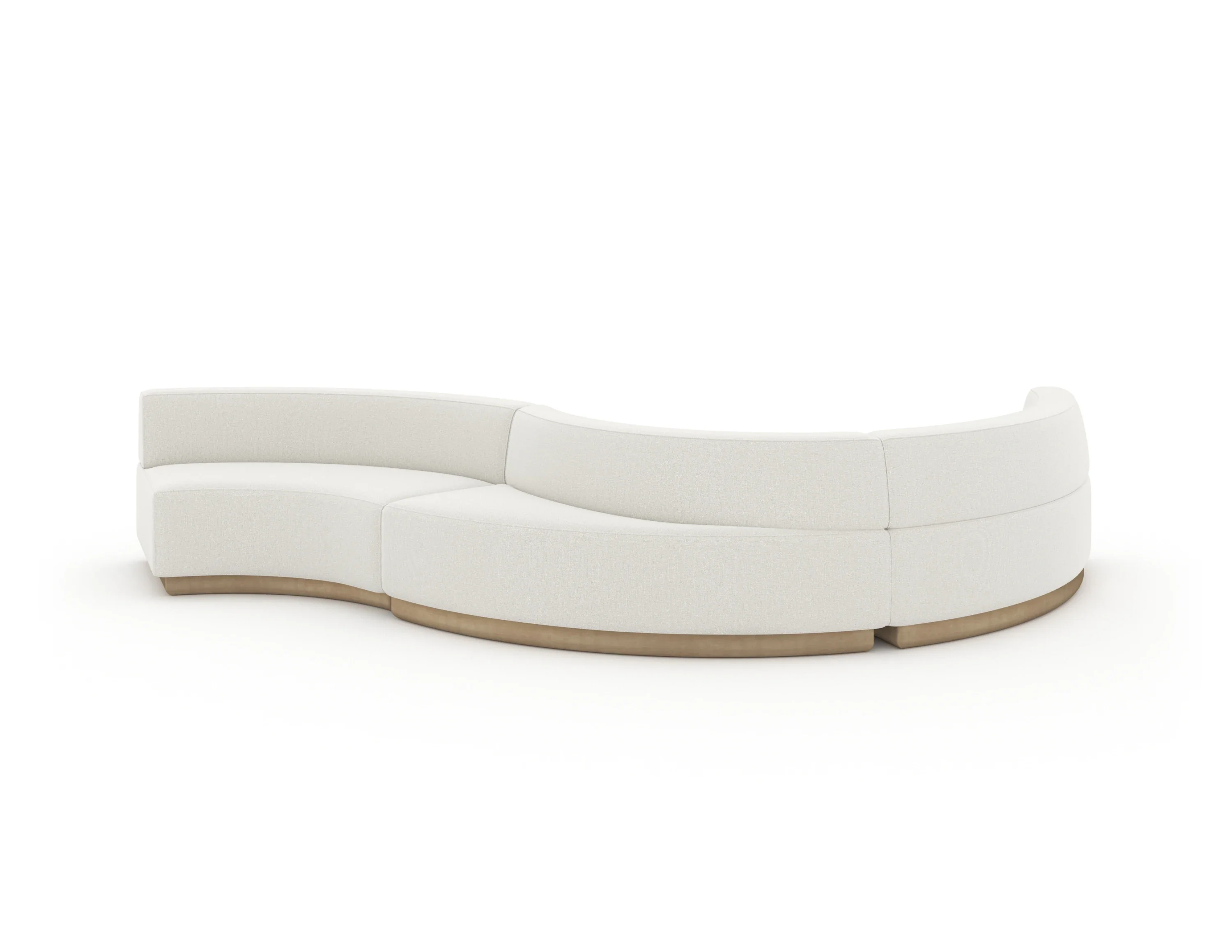 Crescent Armless Loveseat - Image 3