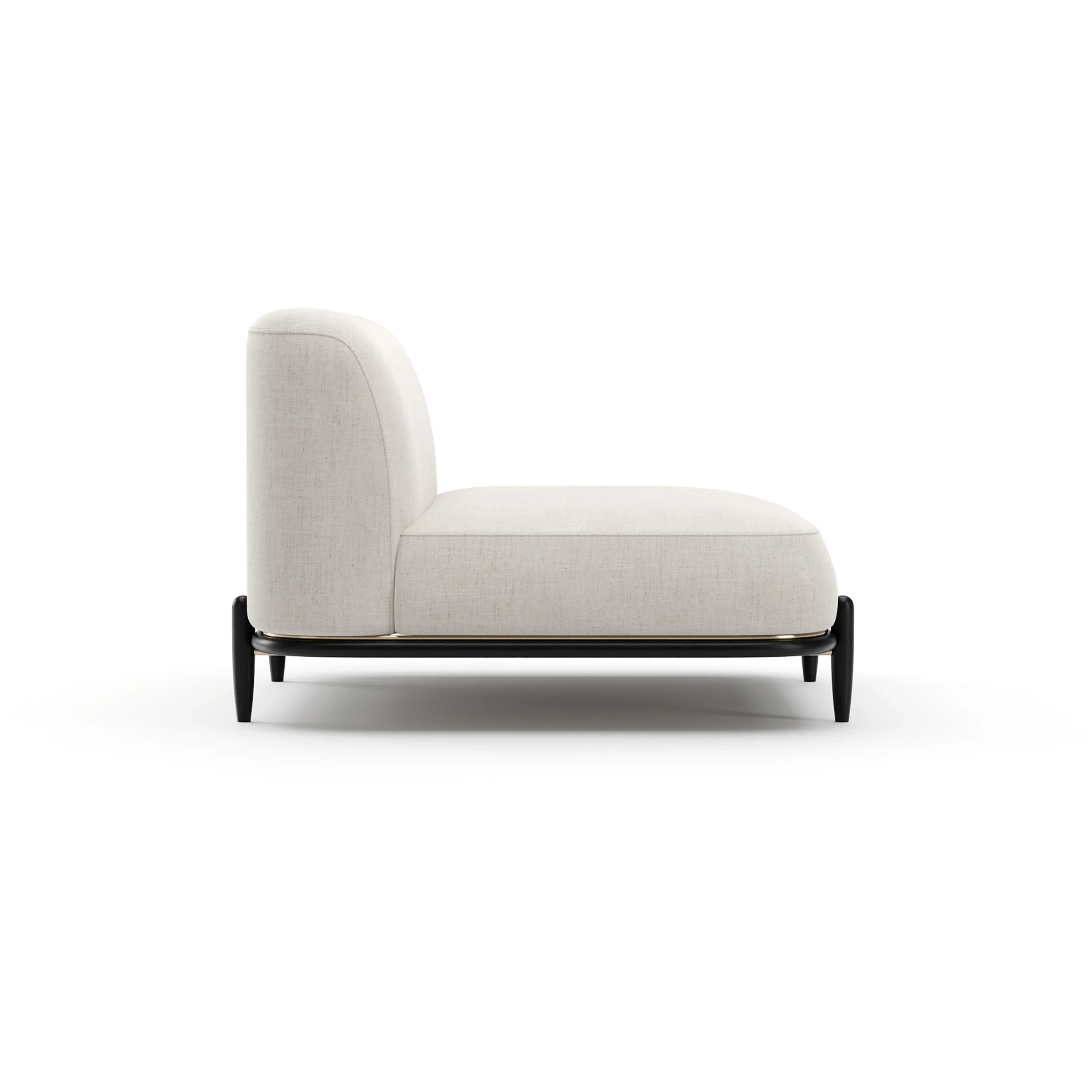 Madera Armless Chair - Oatmeal - Image 3