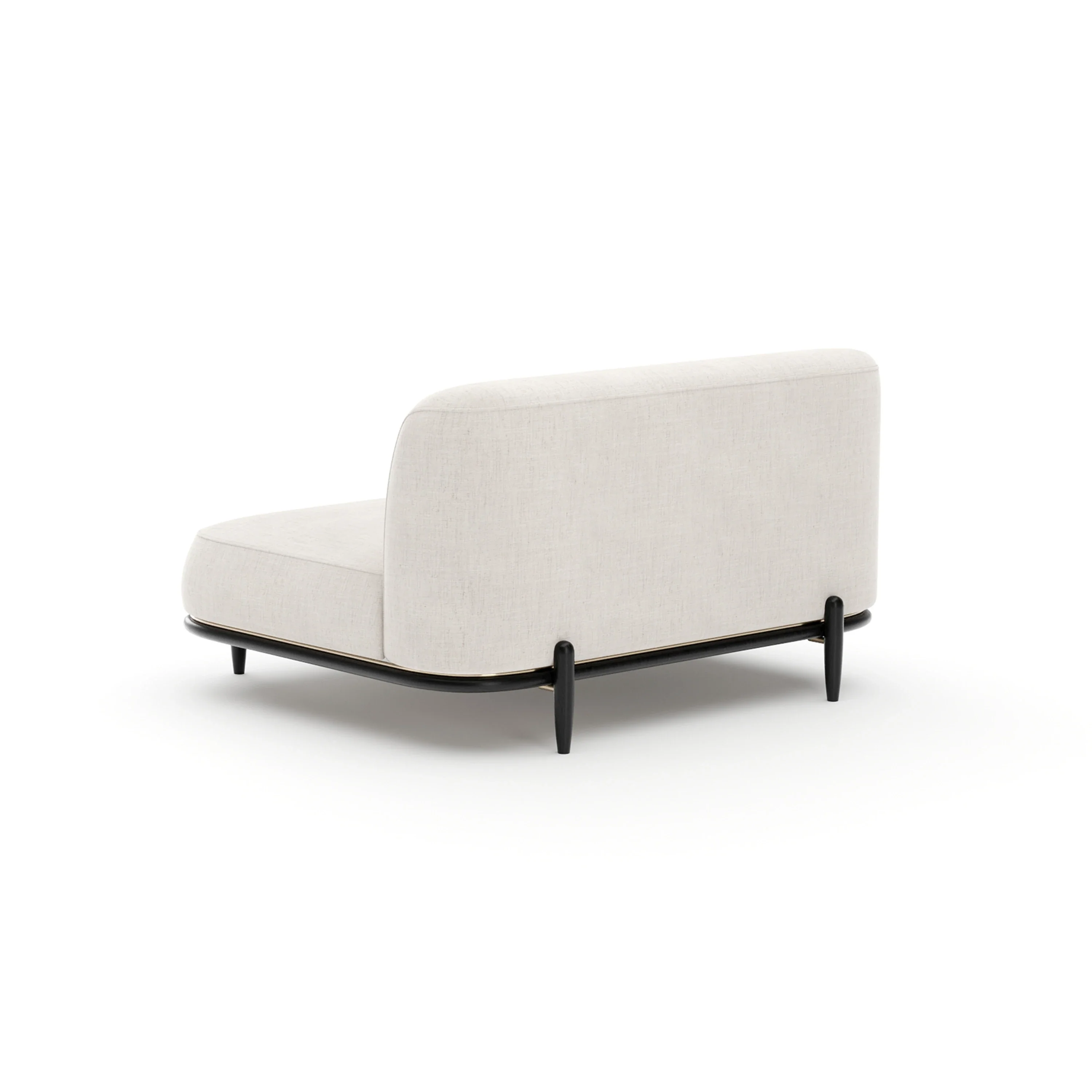 Madera Armless Chair - Oatmeal - Image 4
