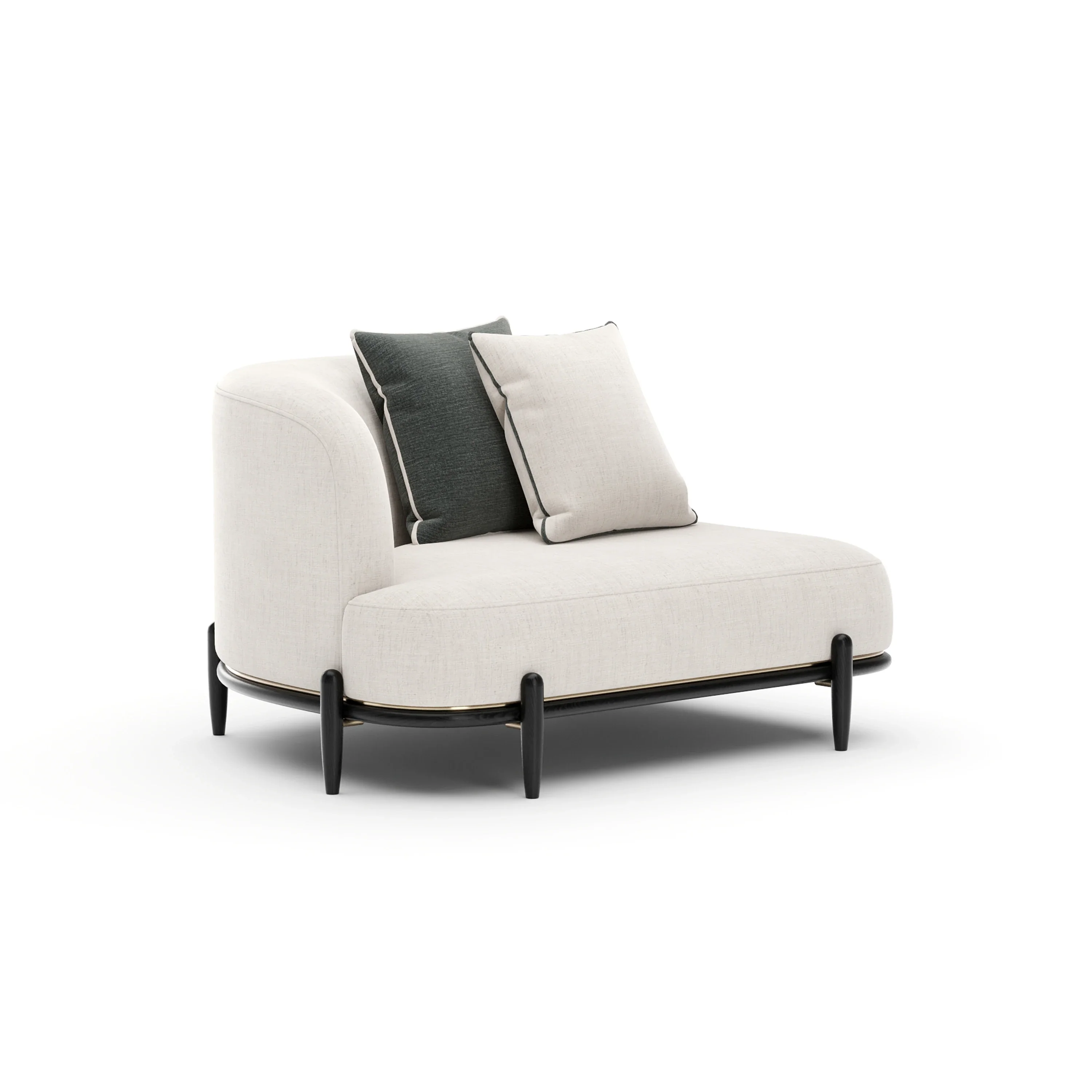 Madera Laf Loveseat - Oatmeal - Image 2