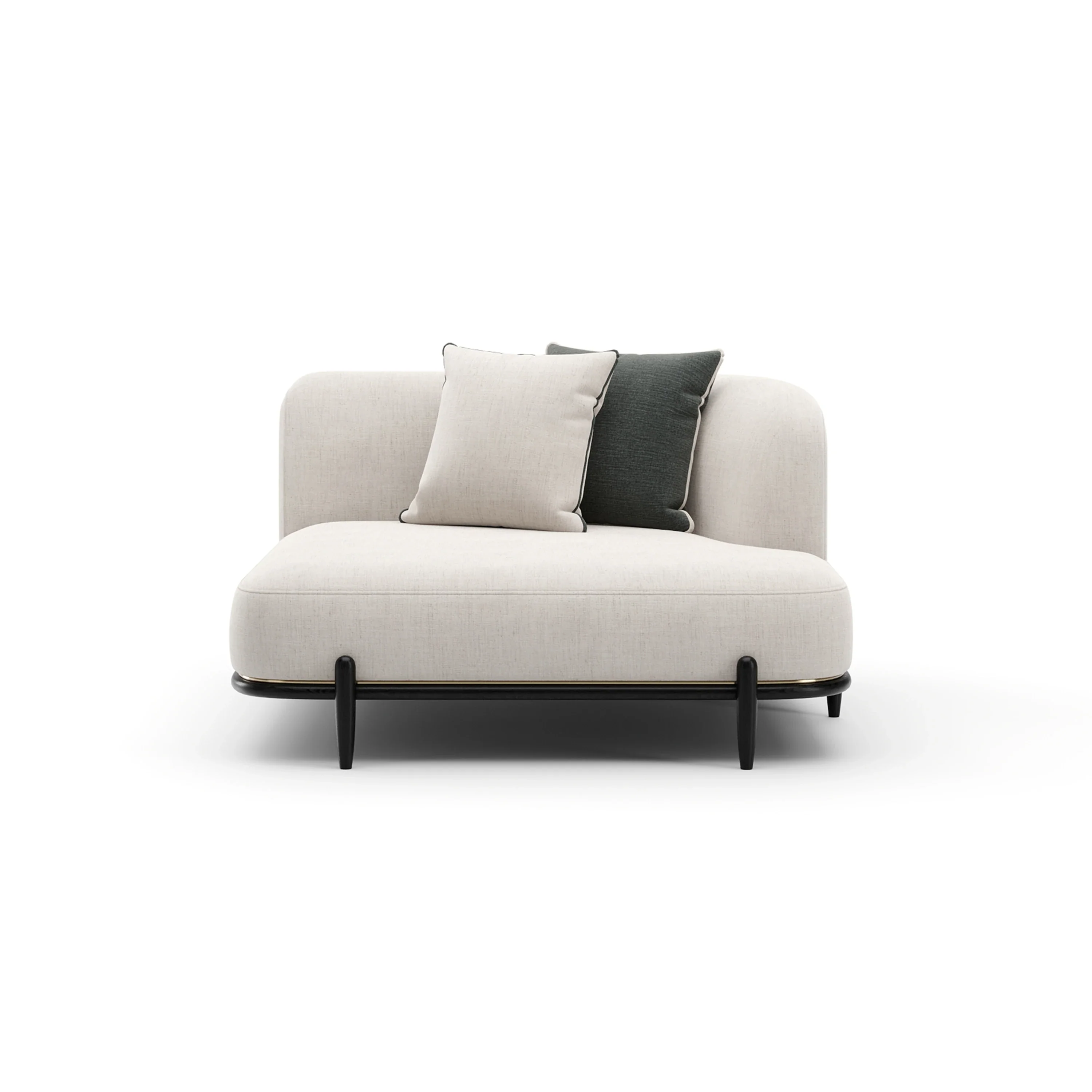 Madera Raf Chaise - Oatmeal