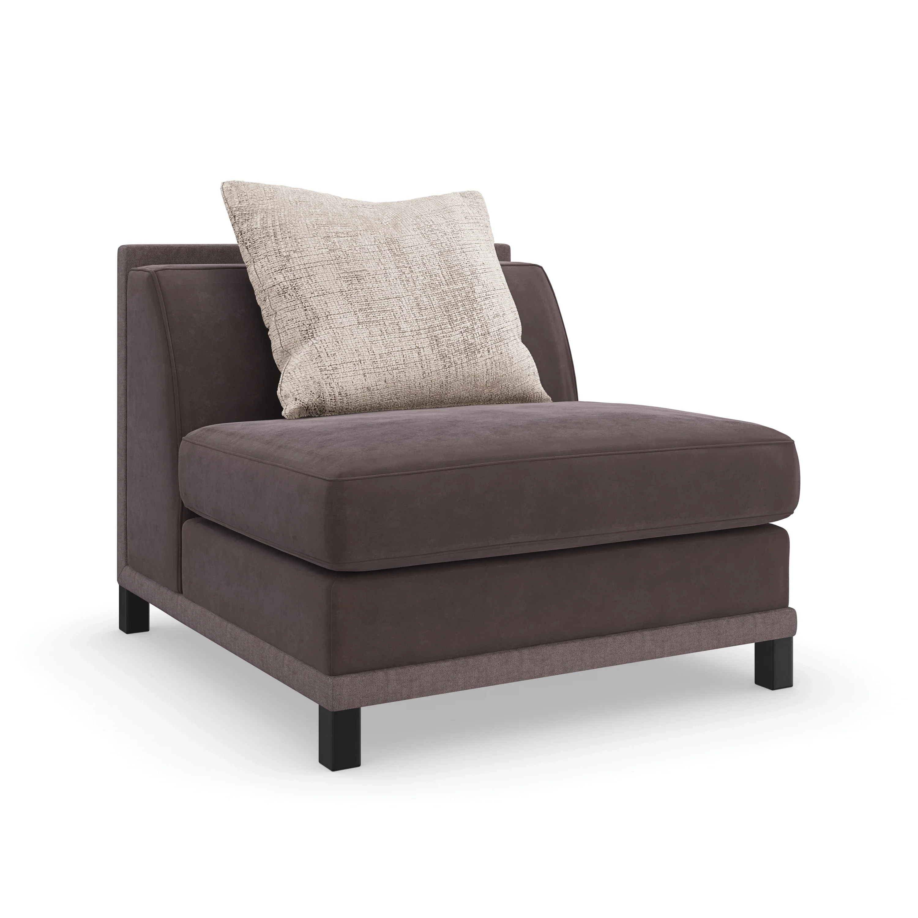 Tuxedo Armless Chair - Image 3