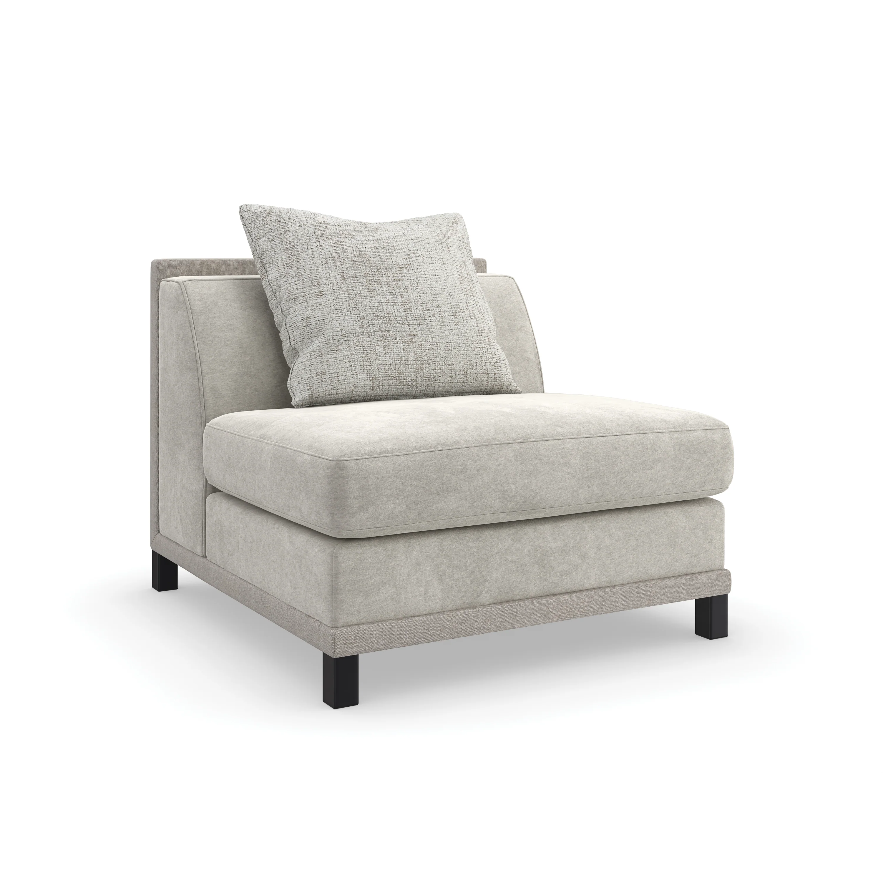 Tuxedo Armless Chair - Image 2