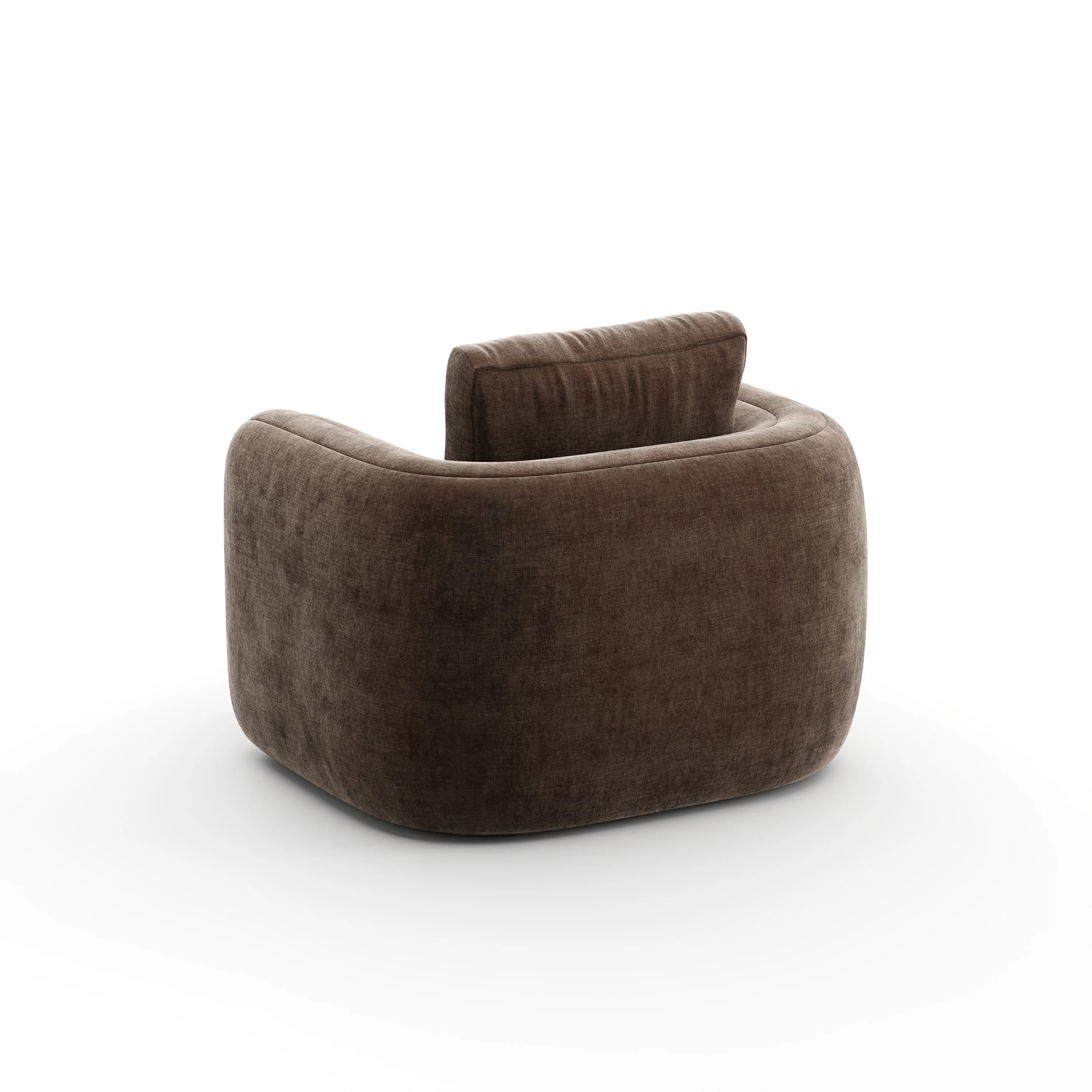 Overlap Chair Dark Taupe - Image 4