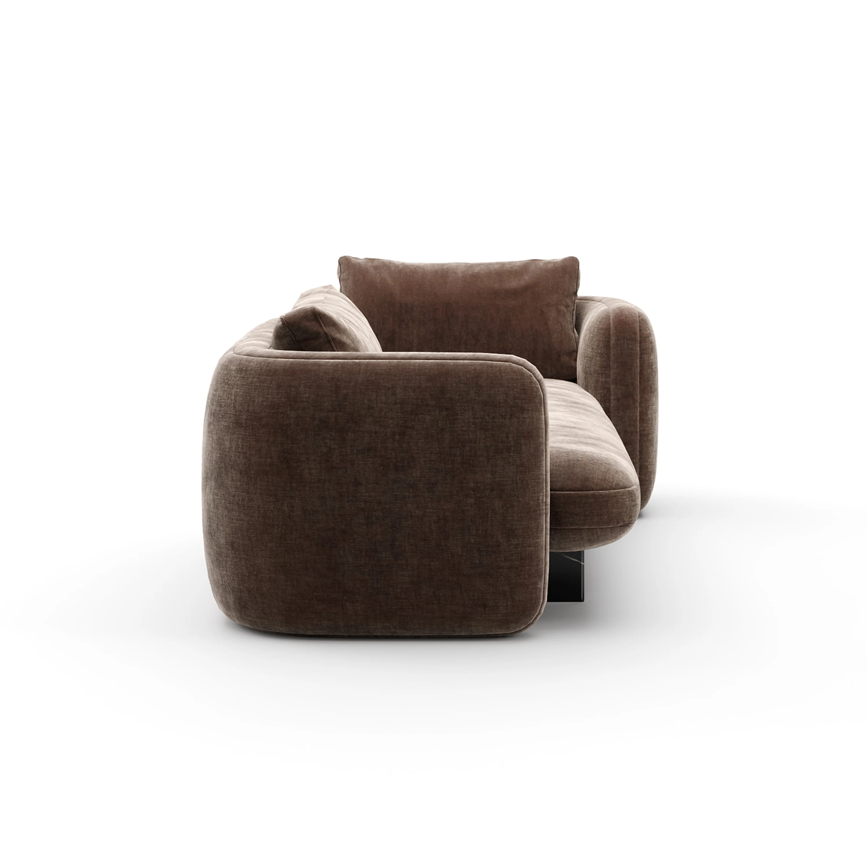 Overlap Bedroom Chaise Dark Taupe - Image 3