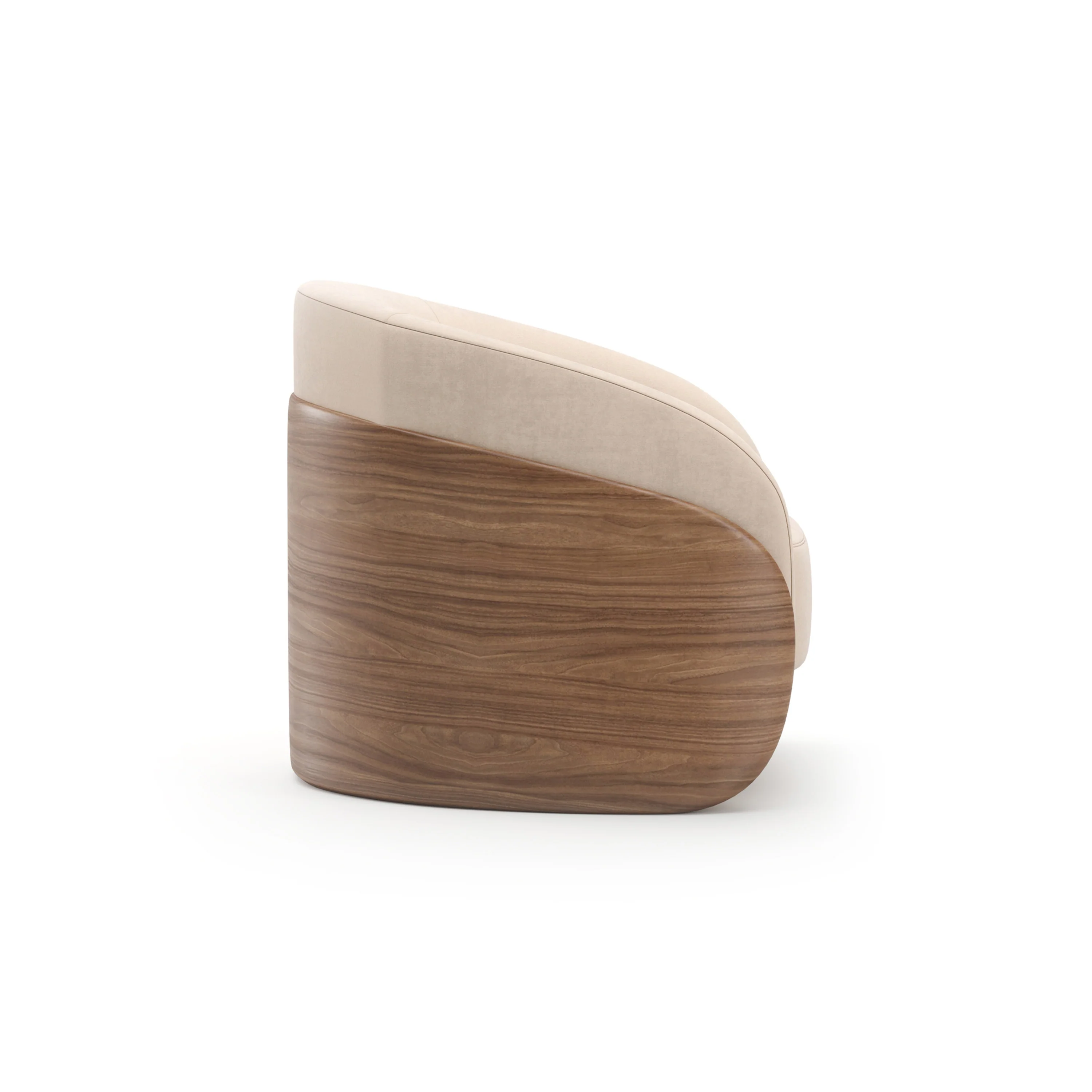 Fleur Wood Back Lounge Chair - Image 5