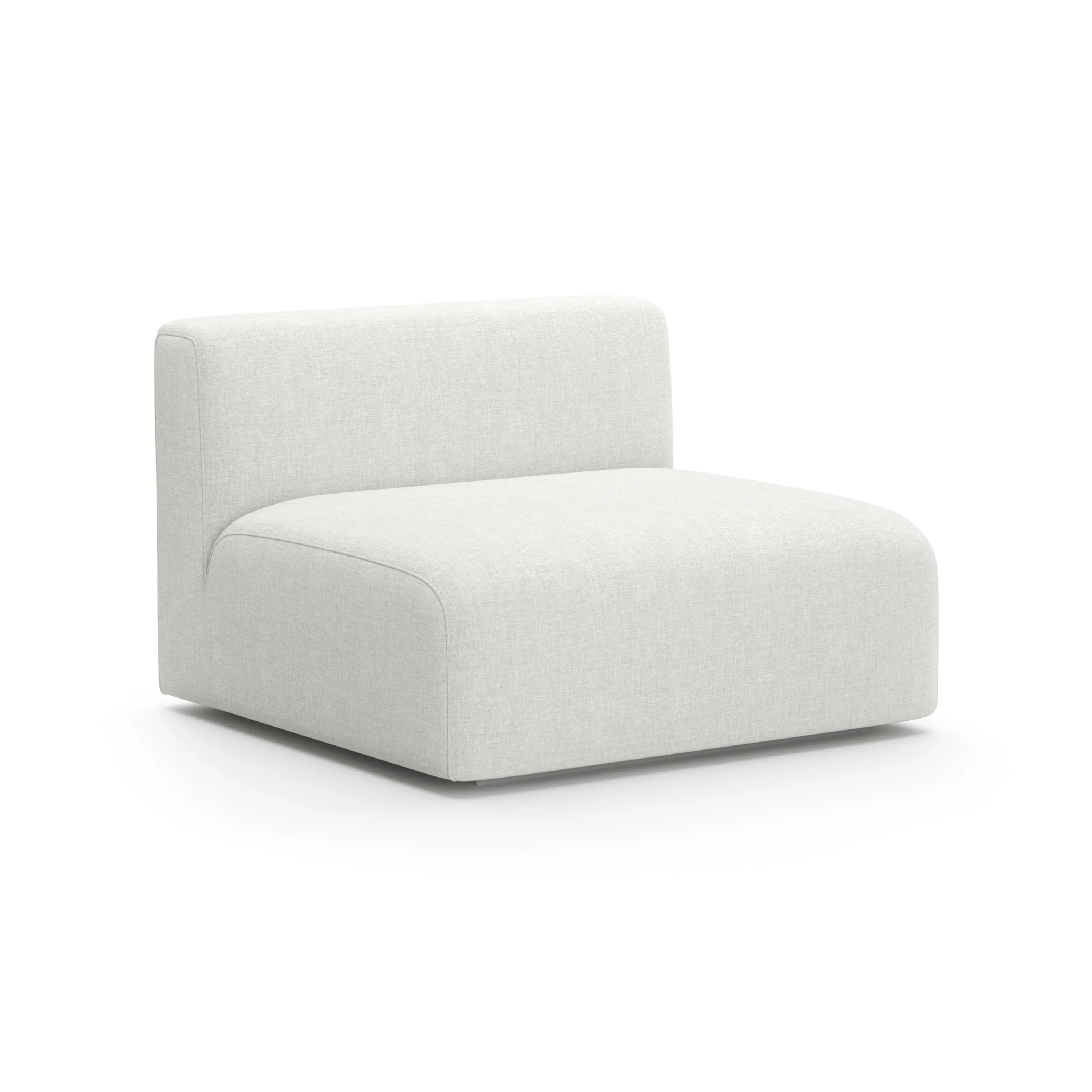 Rhythm Armless Chair Ivory - Image 3
