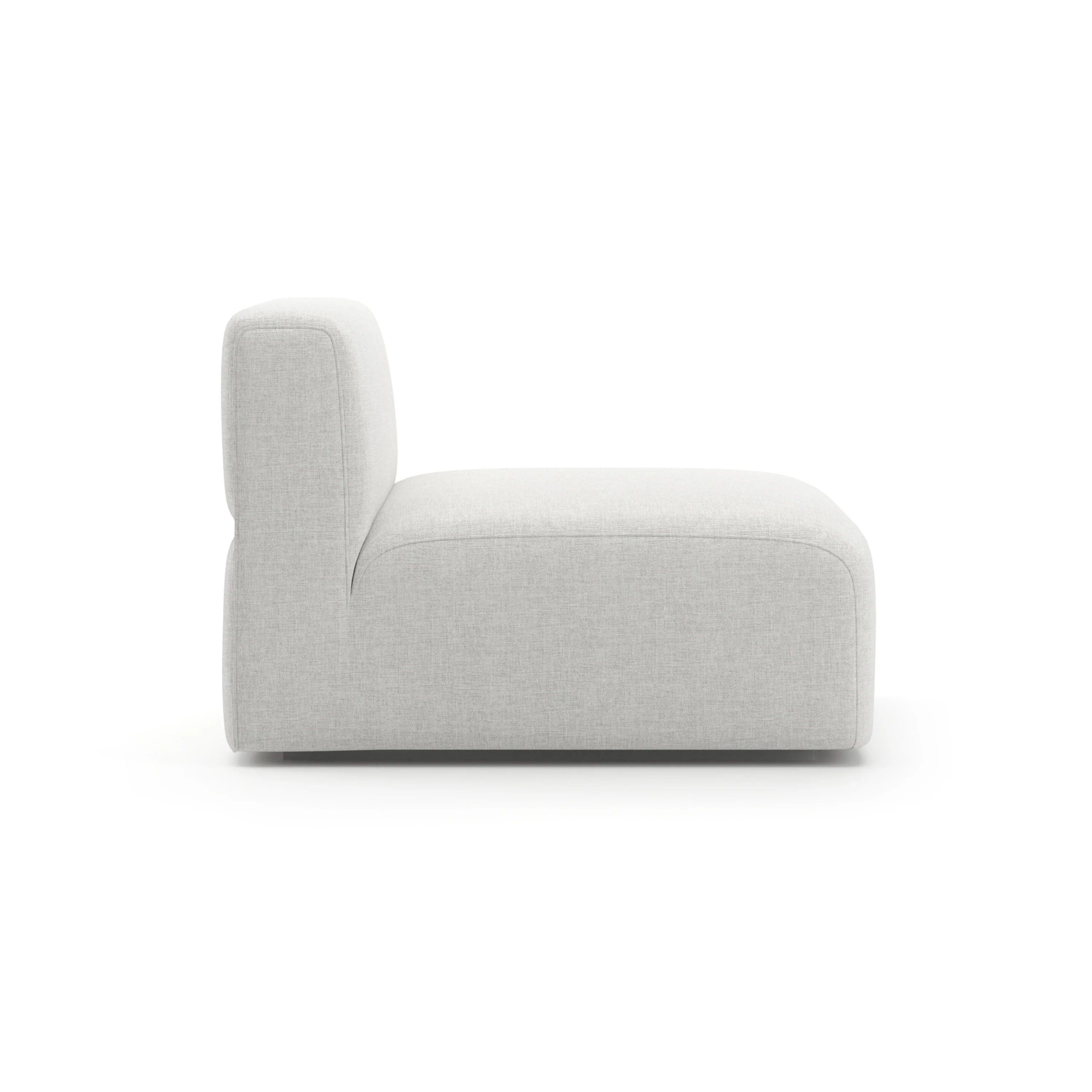 Rhythm Armless Chair Ivory - Image 4
