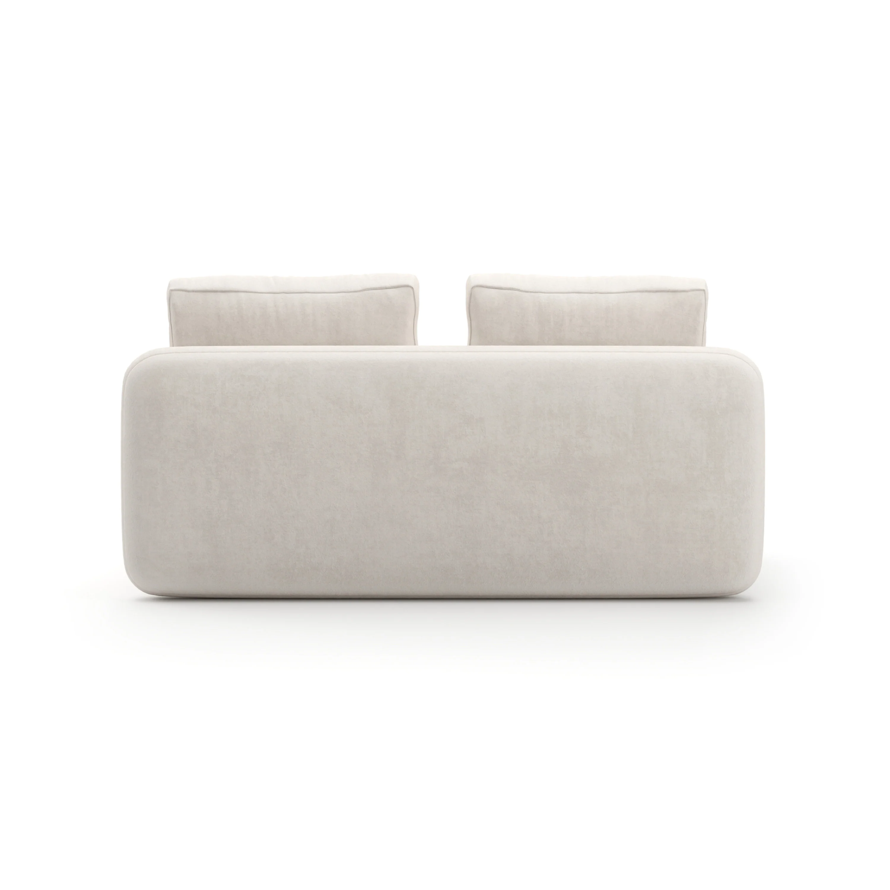 Overlap Armless Loveseat Ecru - Image 5