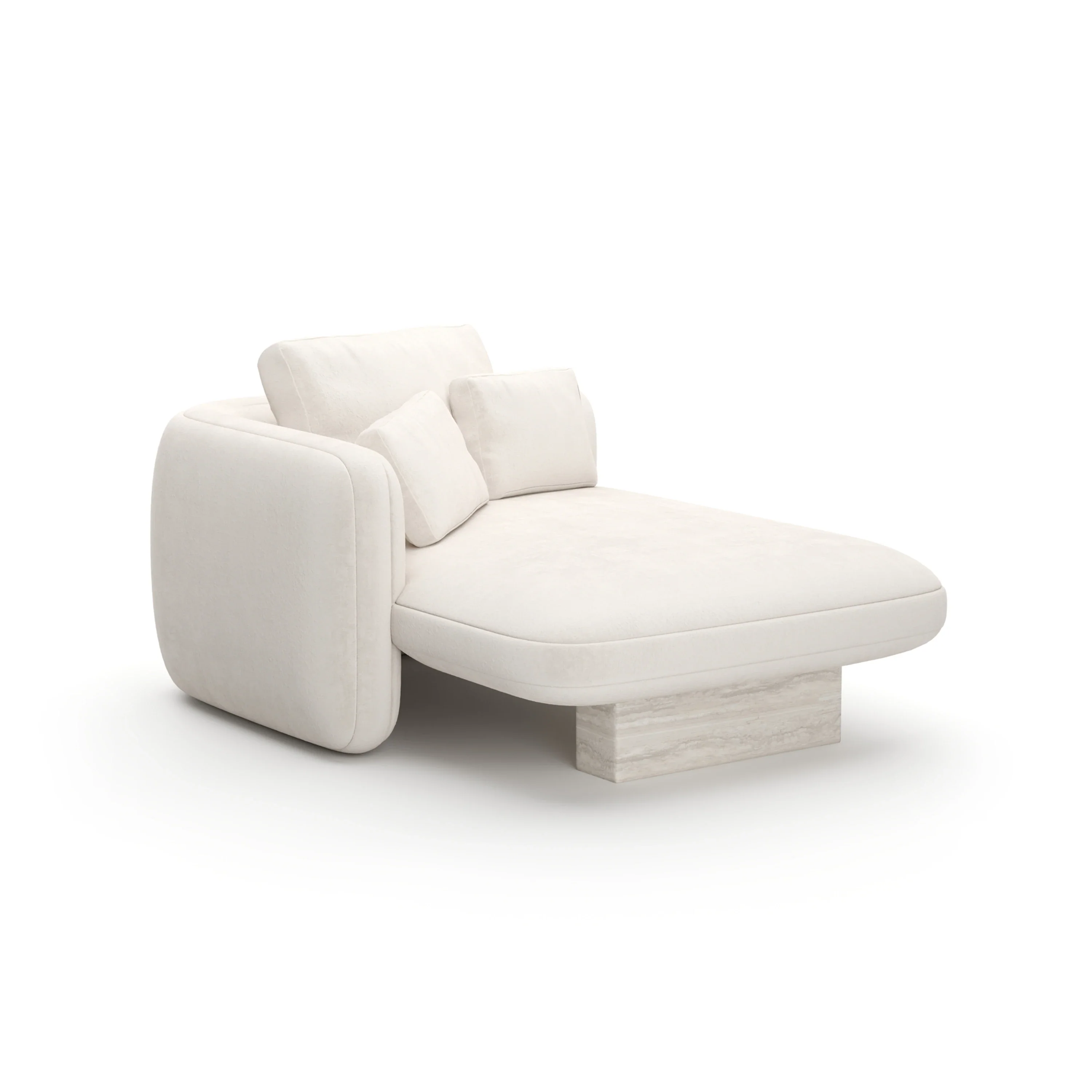 Overlap Laf Chaise Ecru - Image 2