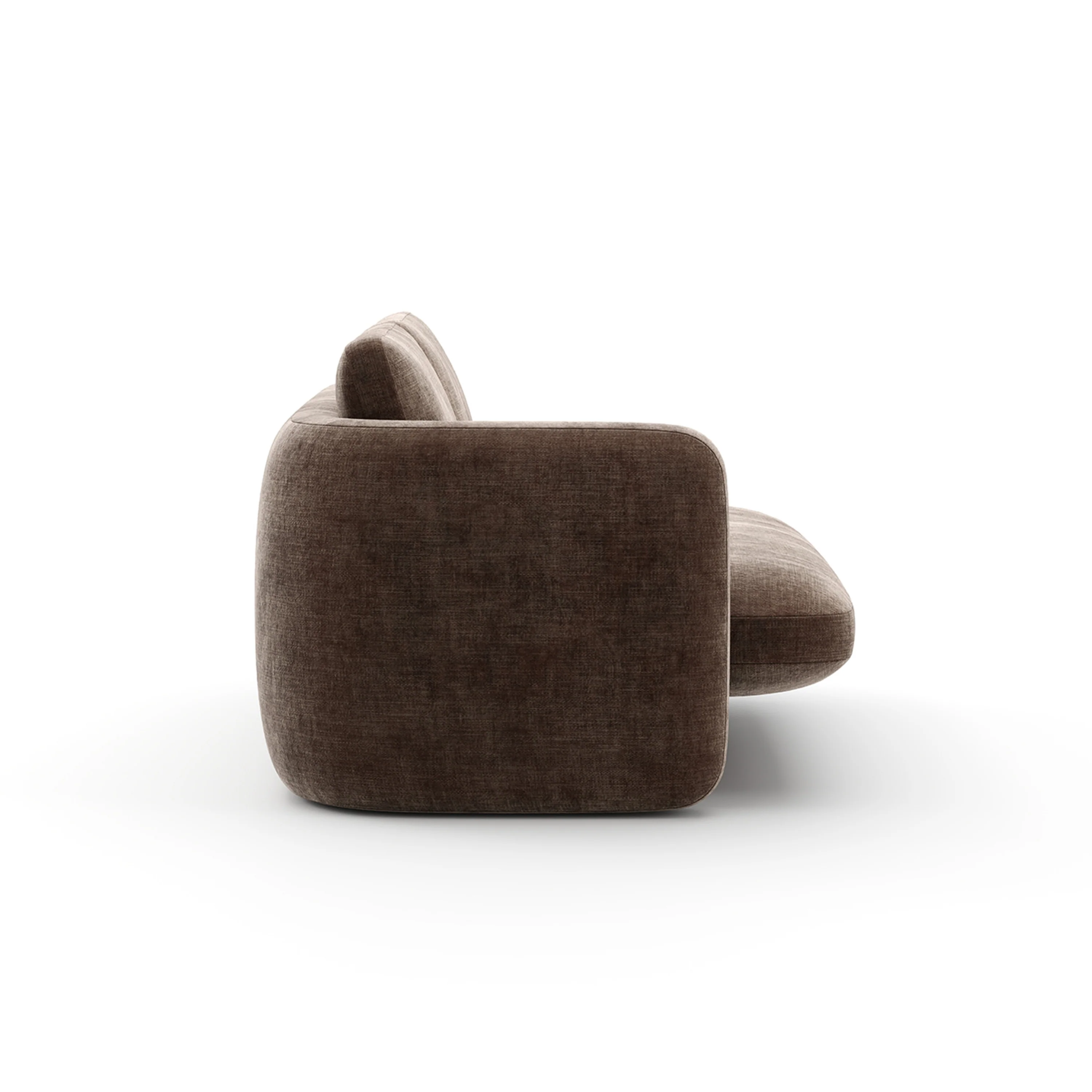 Overlap Laf Loveseat Dark Taupe - Image 5