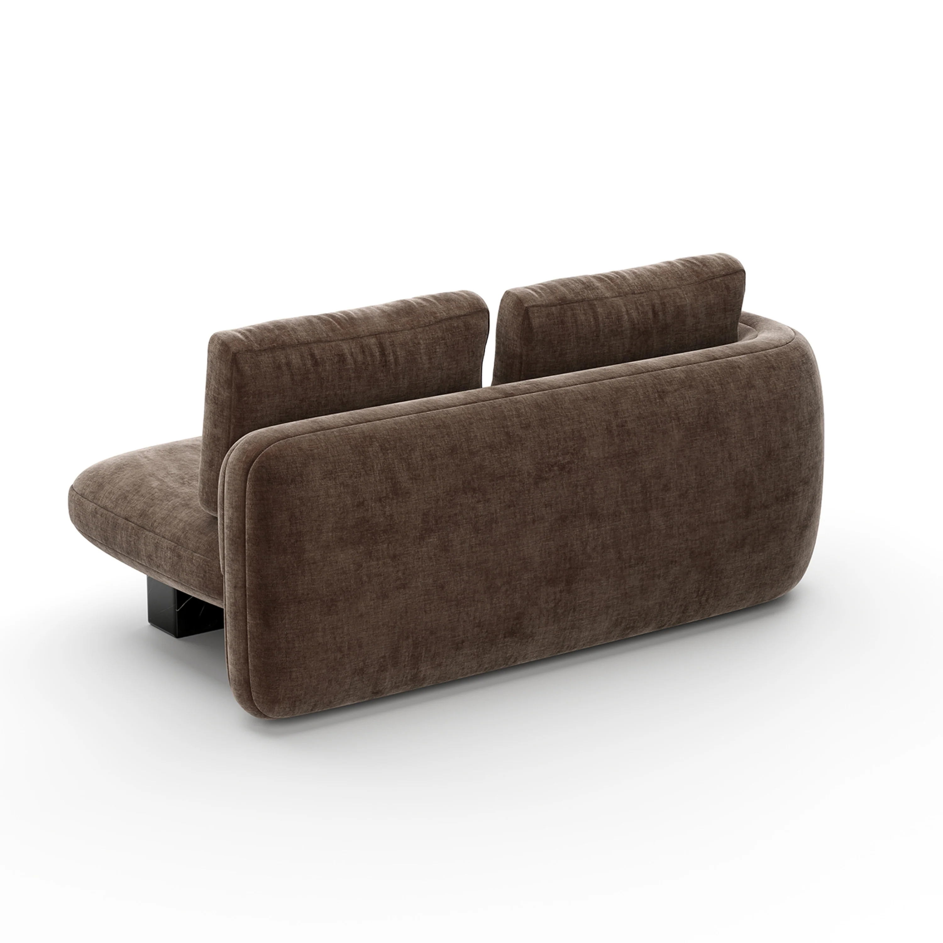 Overlap Laf Loveseat Dark Taupe - Image 6