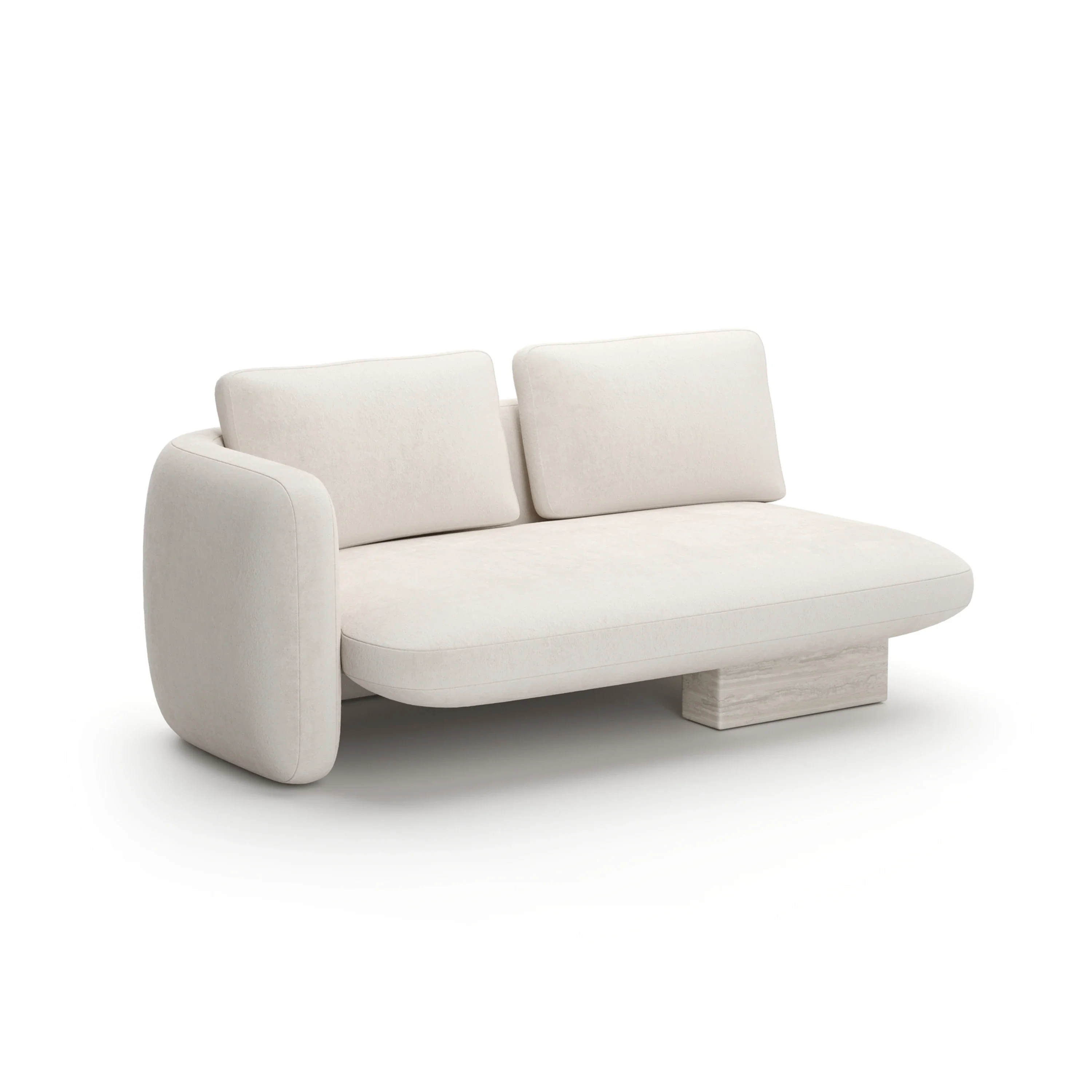 Overlap Laf Loveseat Ecru - Image 4